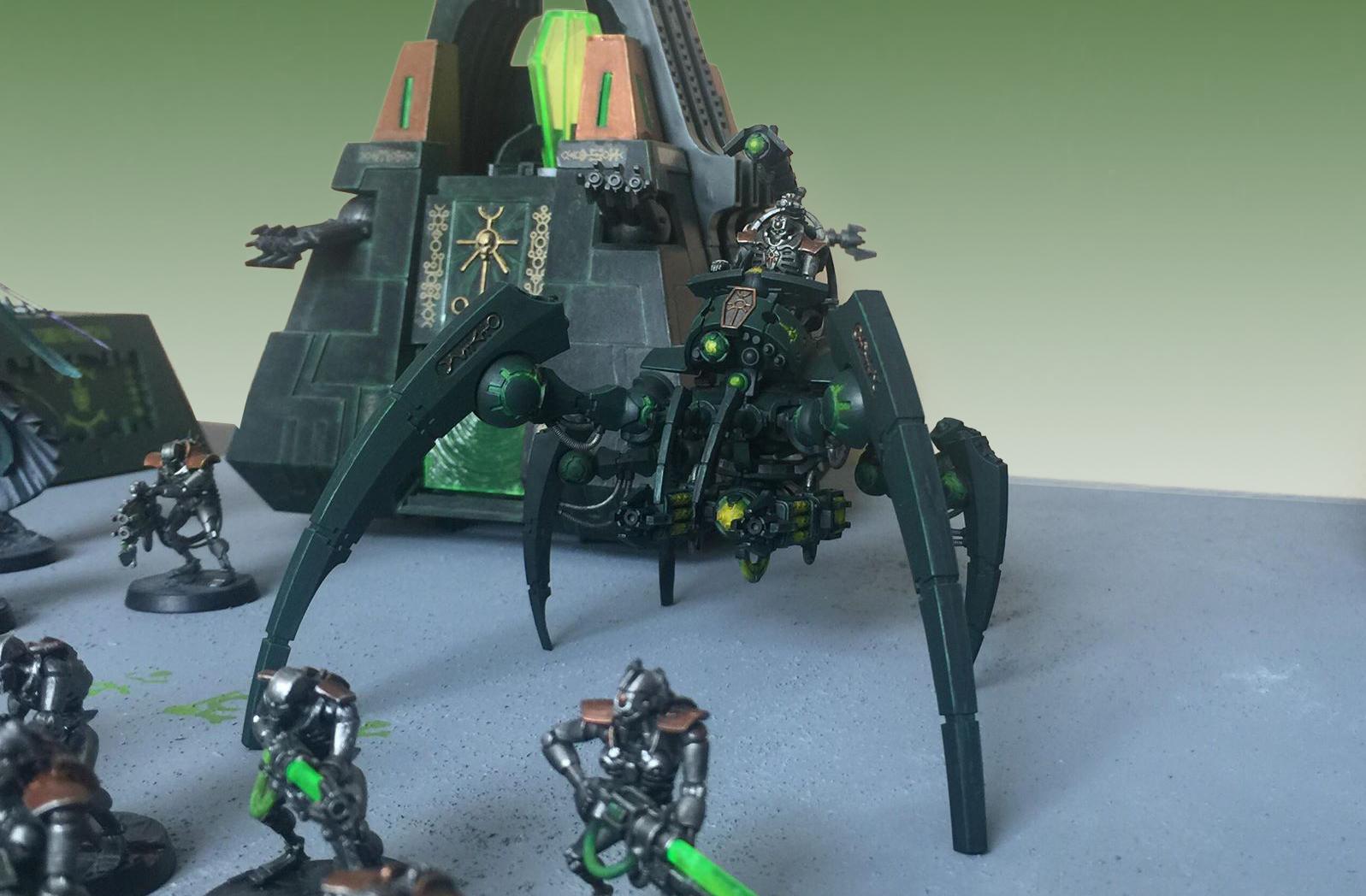 Necron Triarch Stalker, Necrons, Triarch Stalker, Urban Base, Warhammer 40,000