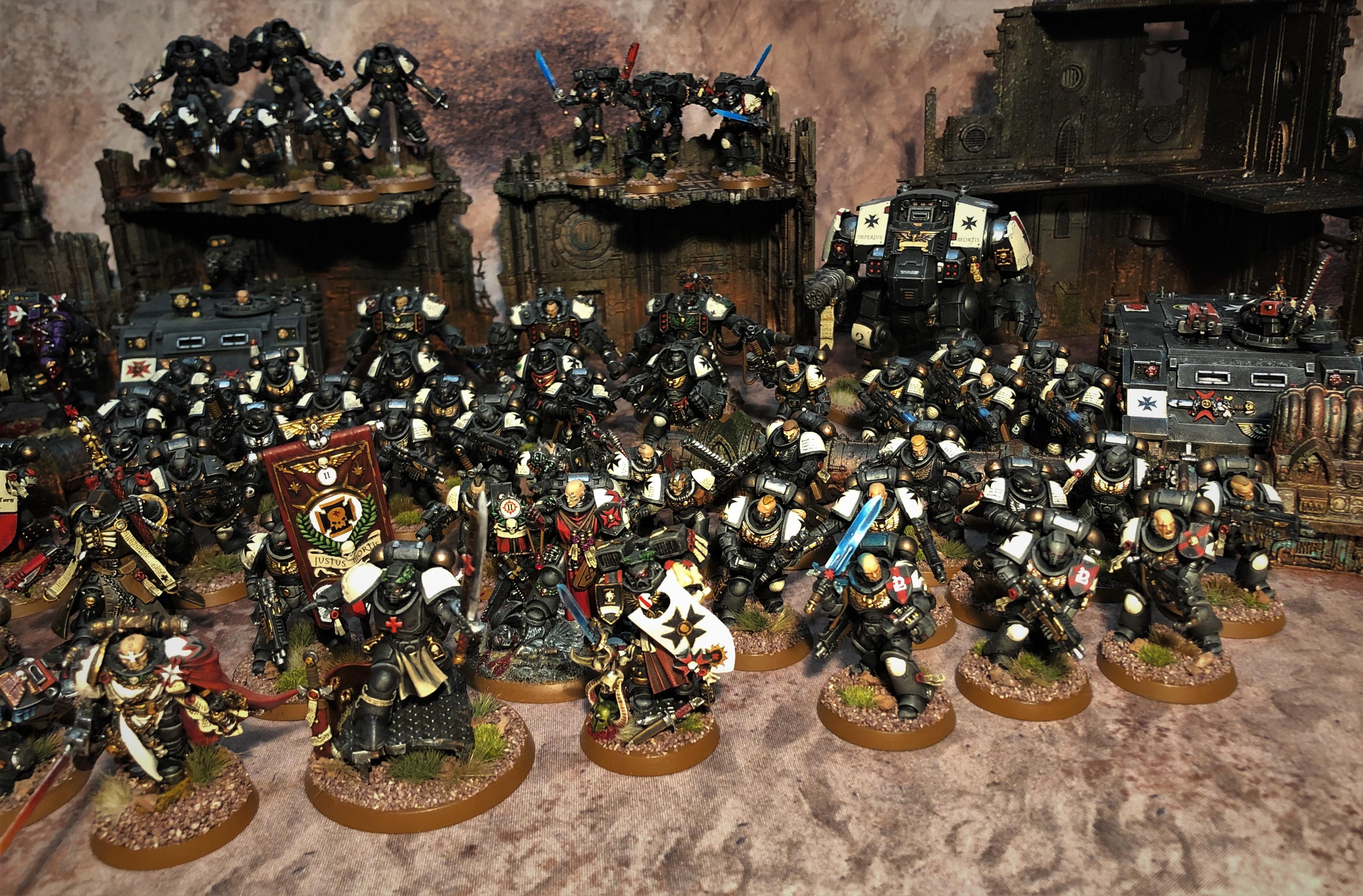 40k Black Templars, Black Templar 40k Crusade, Black Templar Army, Black Templar Crusade, Black Templar Primaris, Bt Army