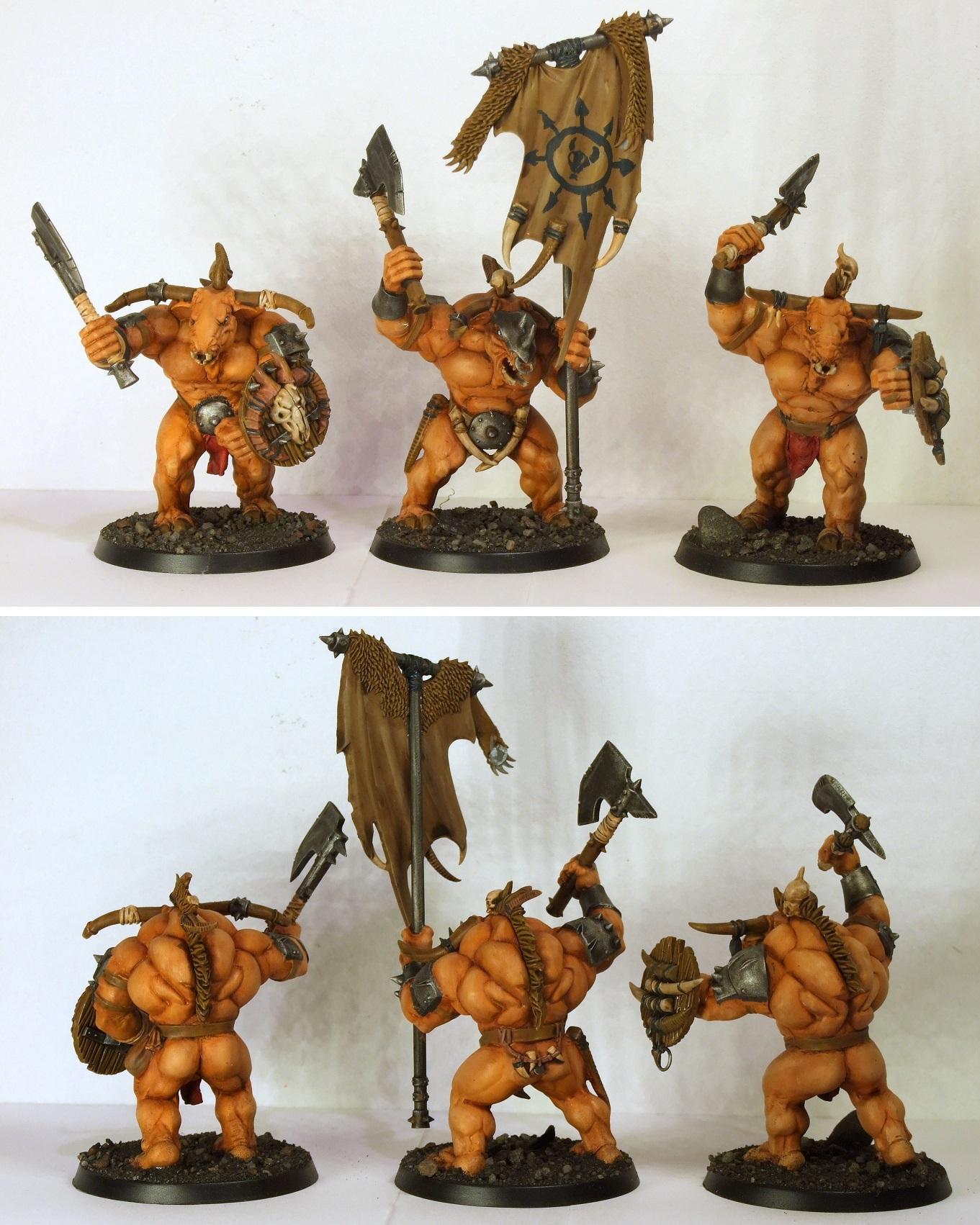 Age Of Sigmar, Beast, Beastmen, Bullgors, Chaos