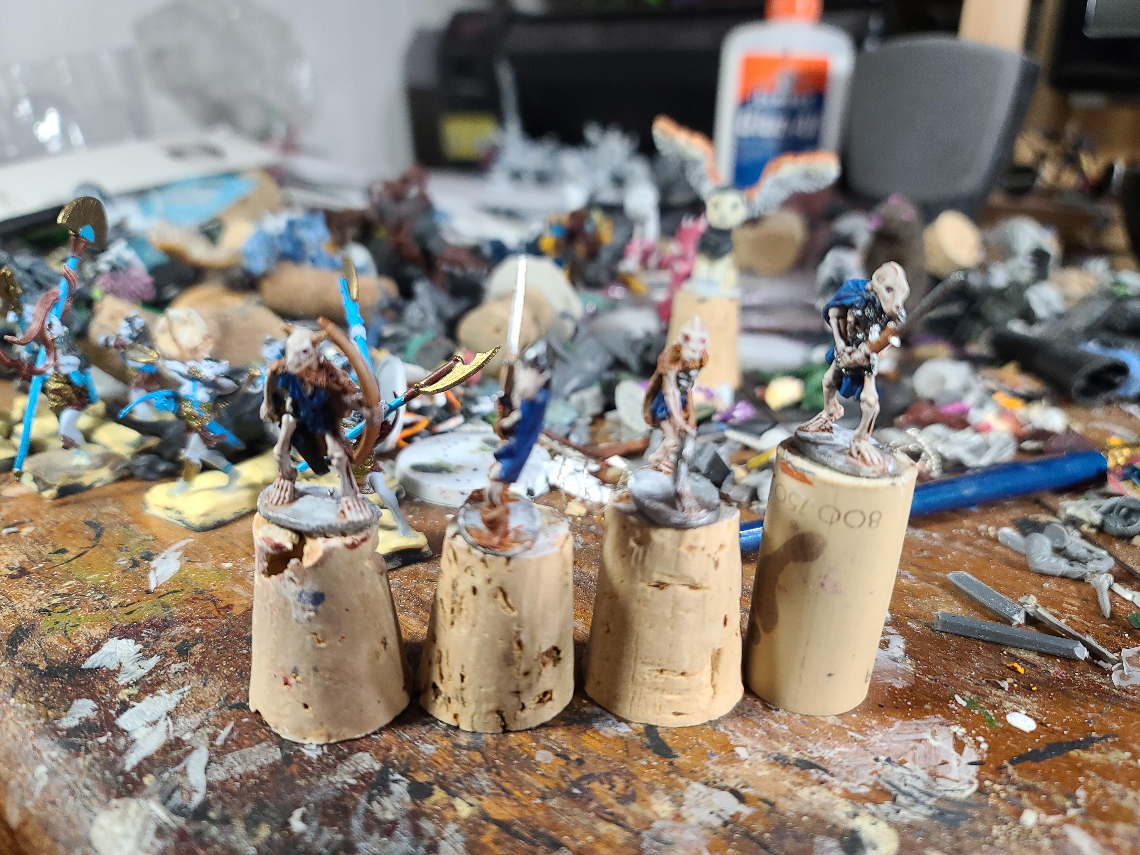 Julie Guthrie Sculpt, Ral Partha, Skeletons, Work In Progress