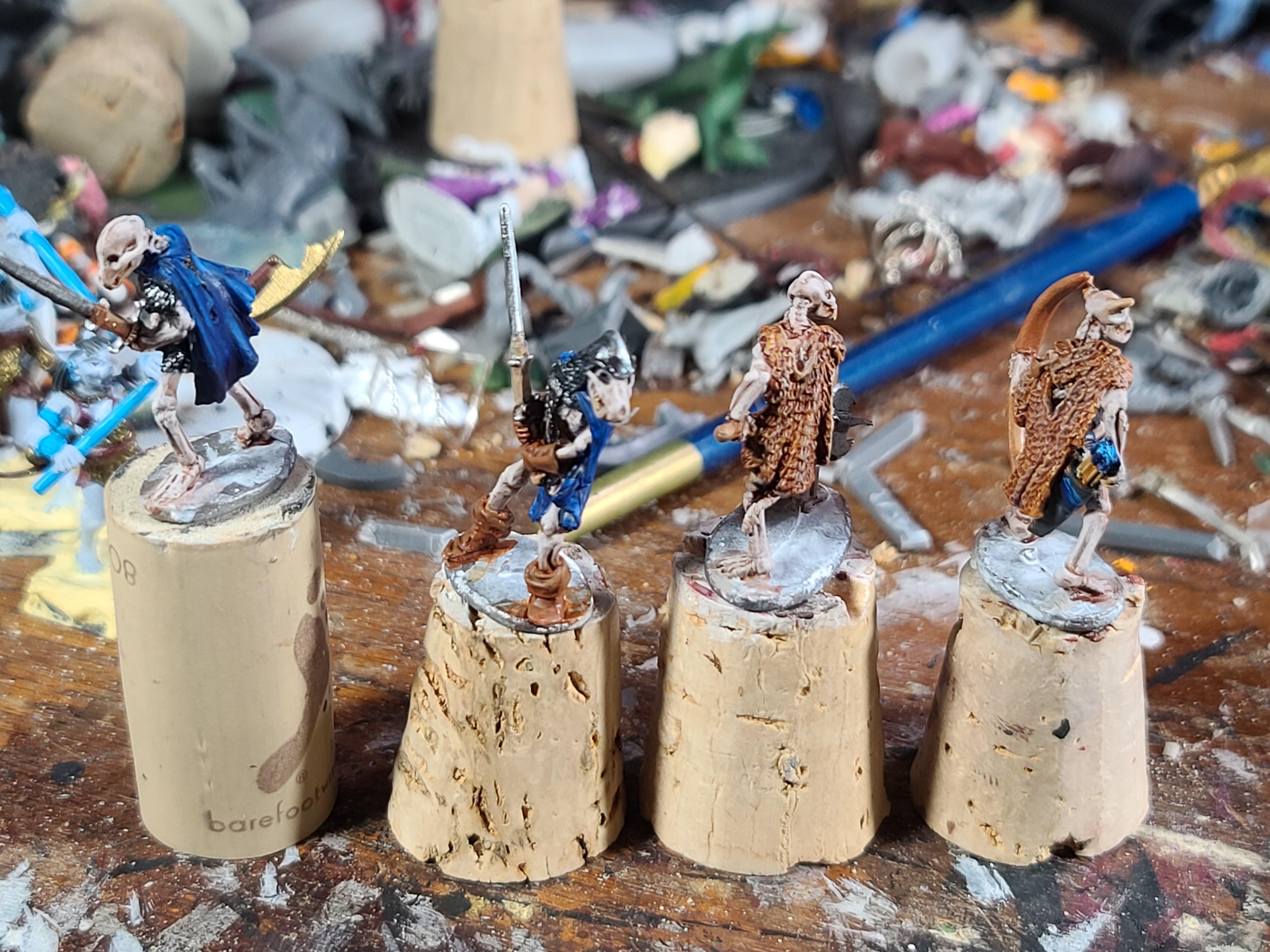 Julie Guthrie Sculpt, Ral Partha, Skeletons, Work In Progress