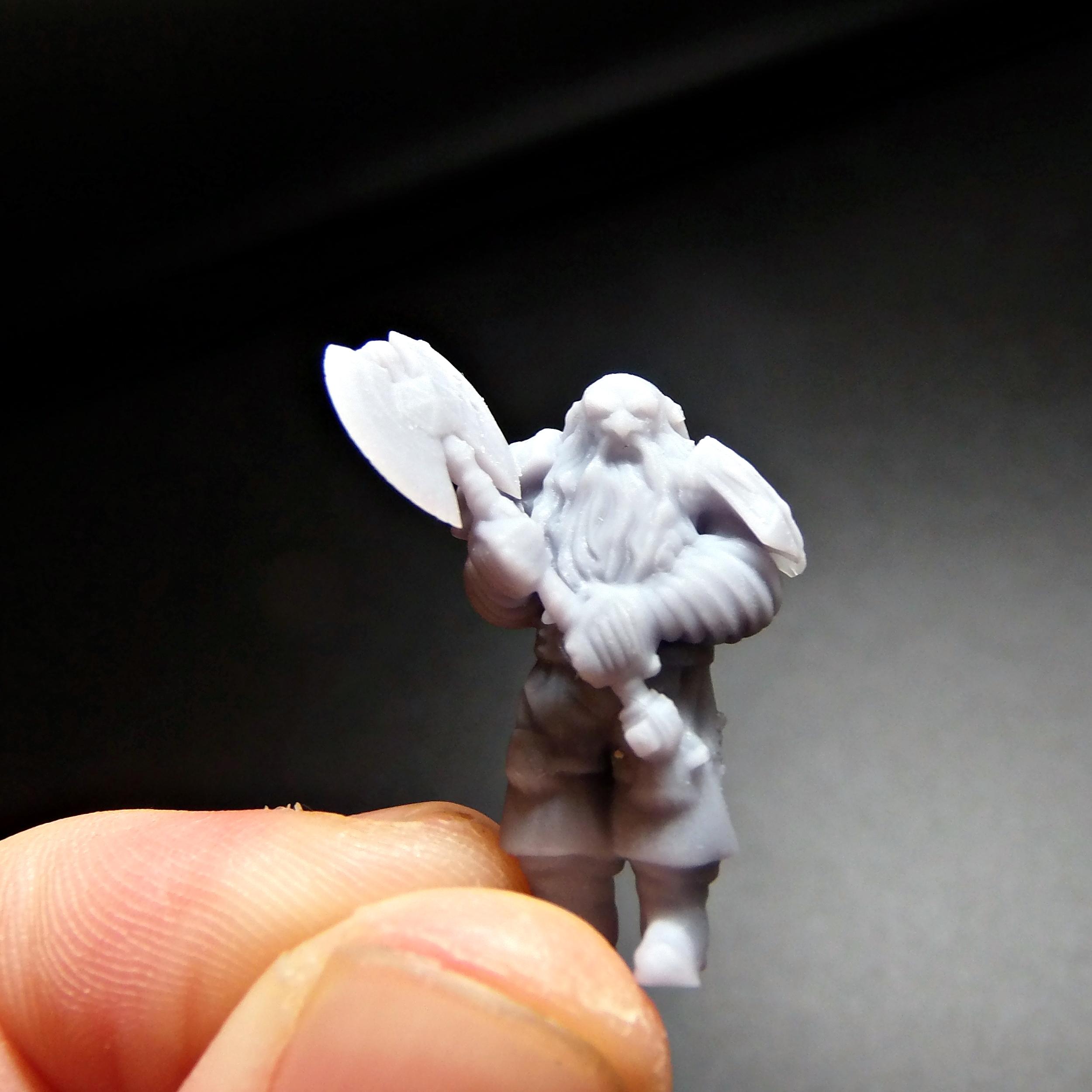 3d Print, Dungeons And Dragons, Dwarves, Fighter, Photon, Resin