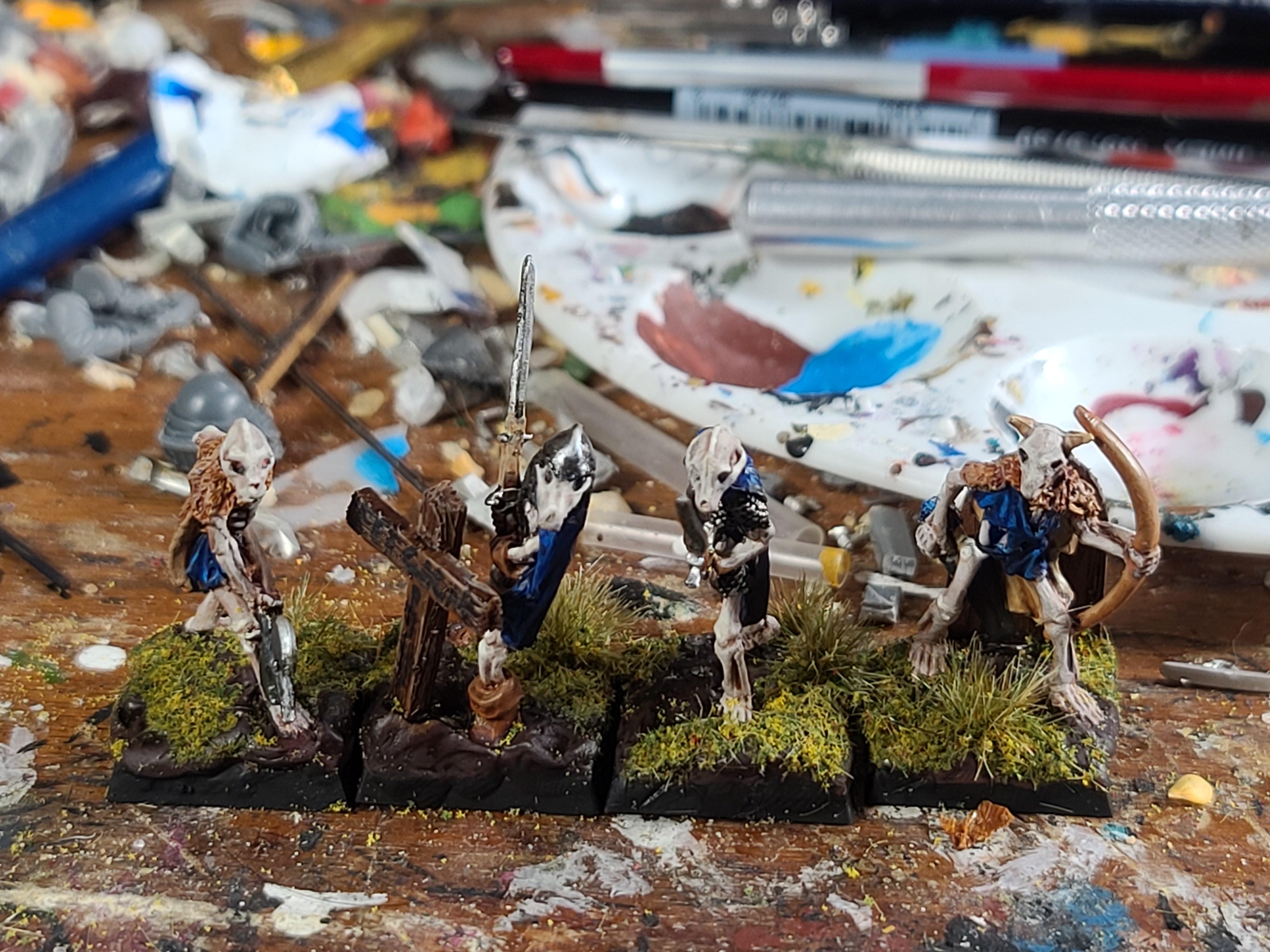 Julie Guthrie Sculpt, Ral Partha, Skeletons, Undead