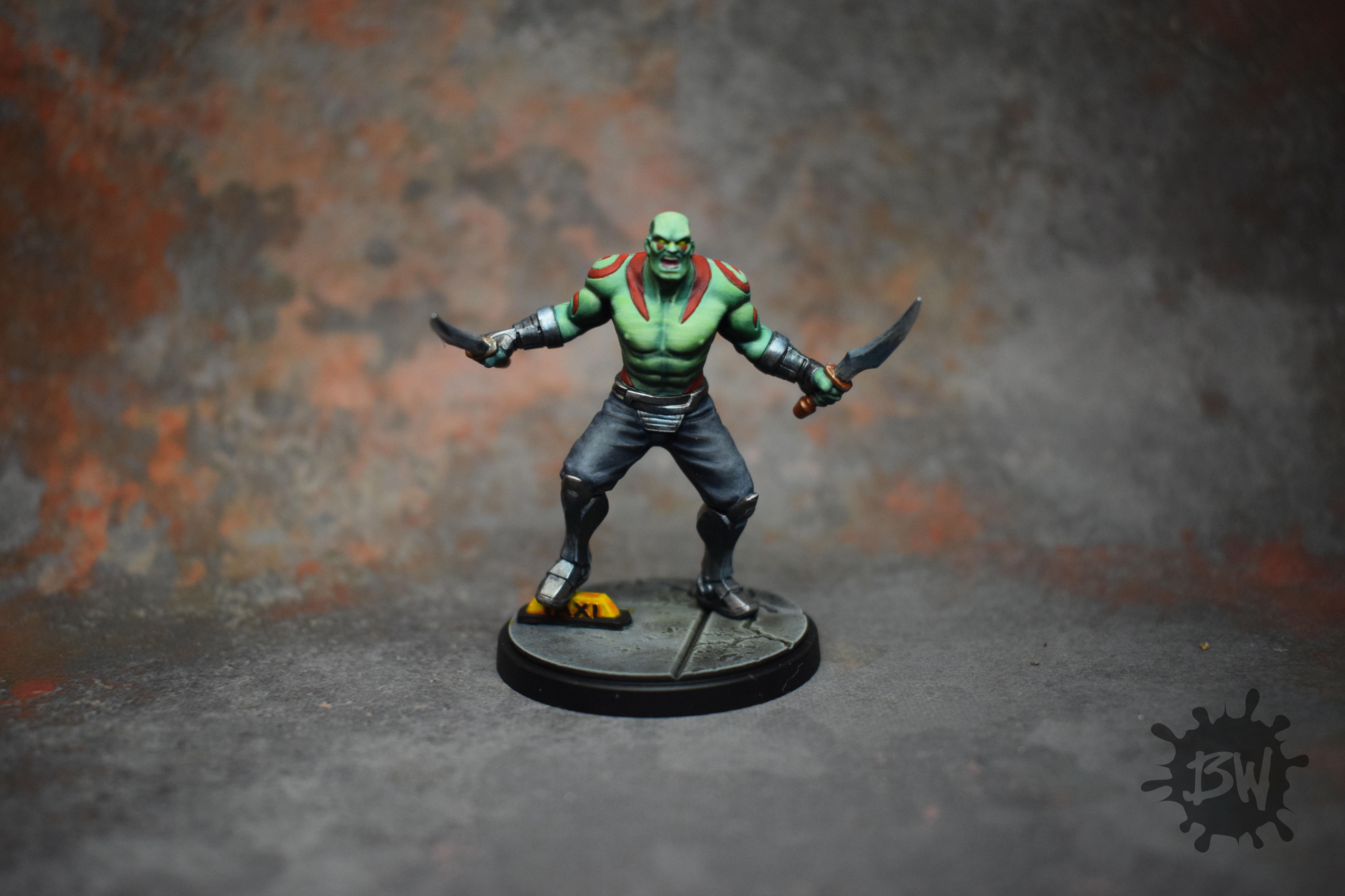 Amg, Atomic Mass Games, Bw, Drax, Marvel, Marvel Crisis Protocol