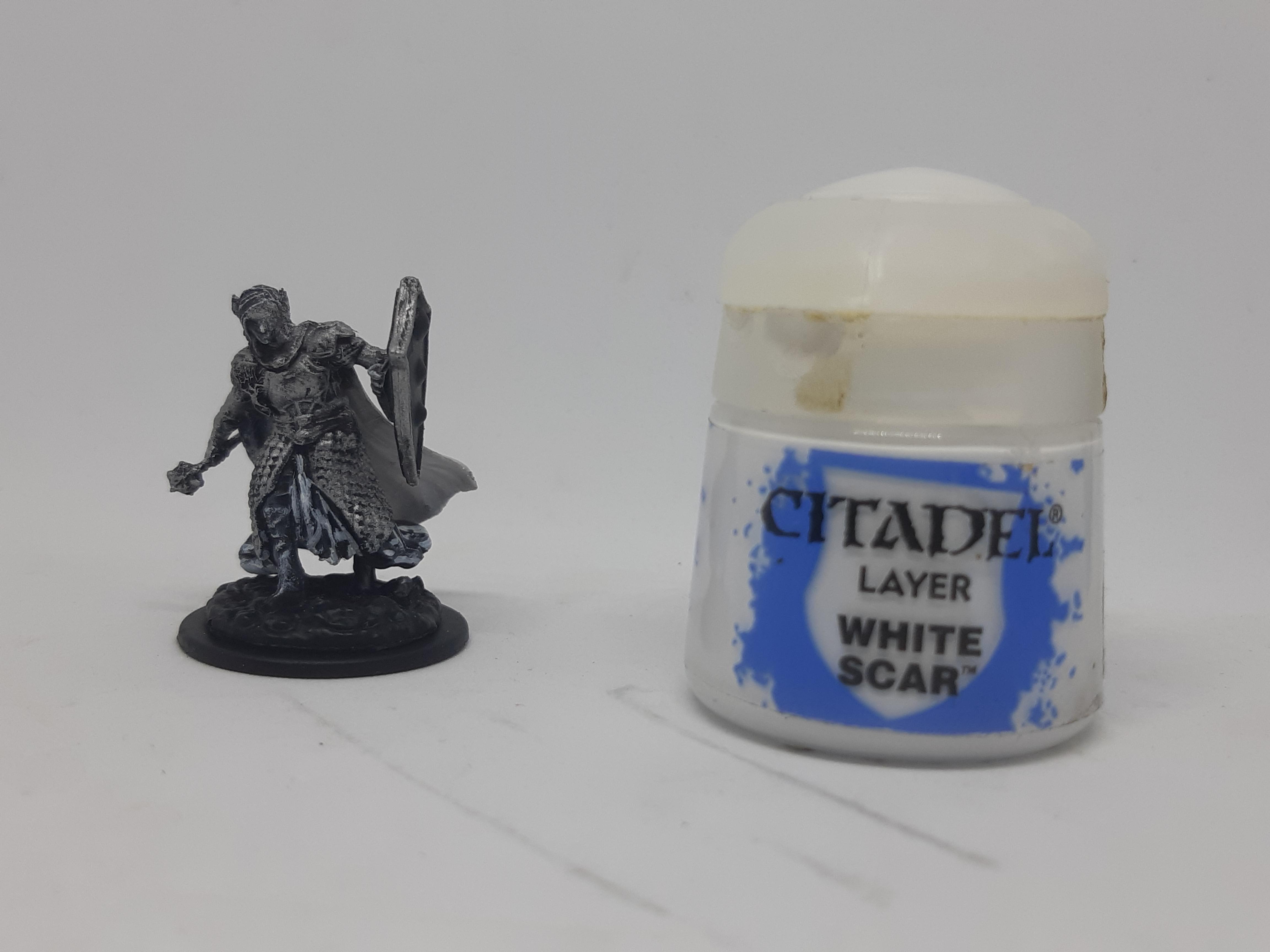 Layer painted with Citadel White Scar