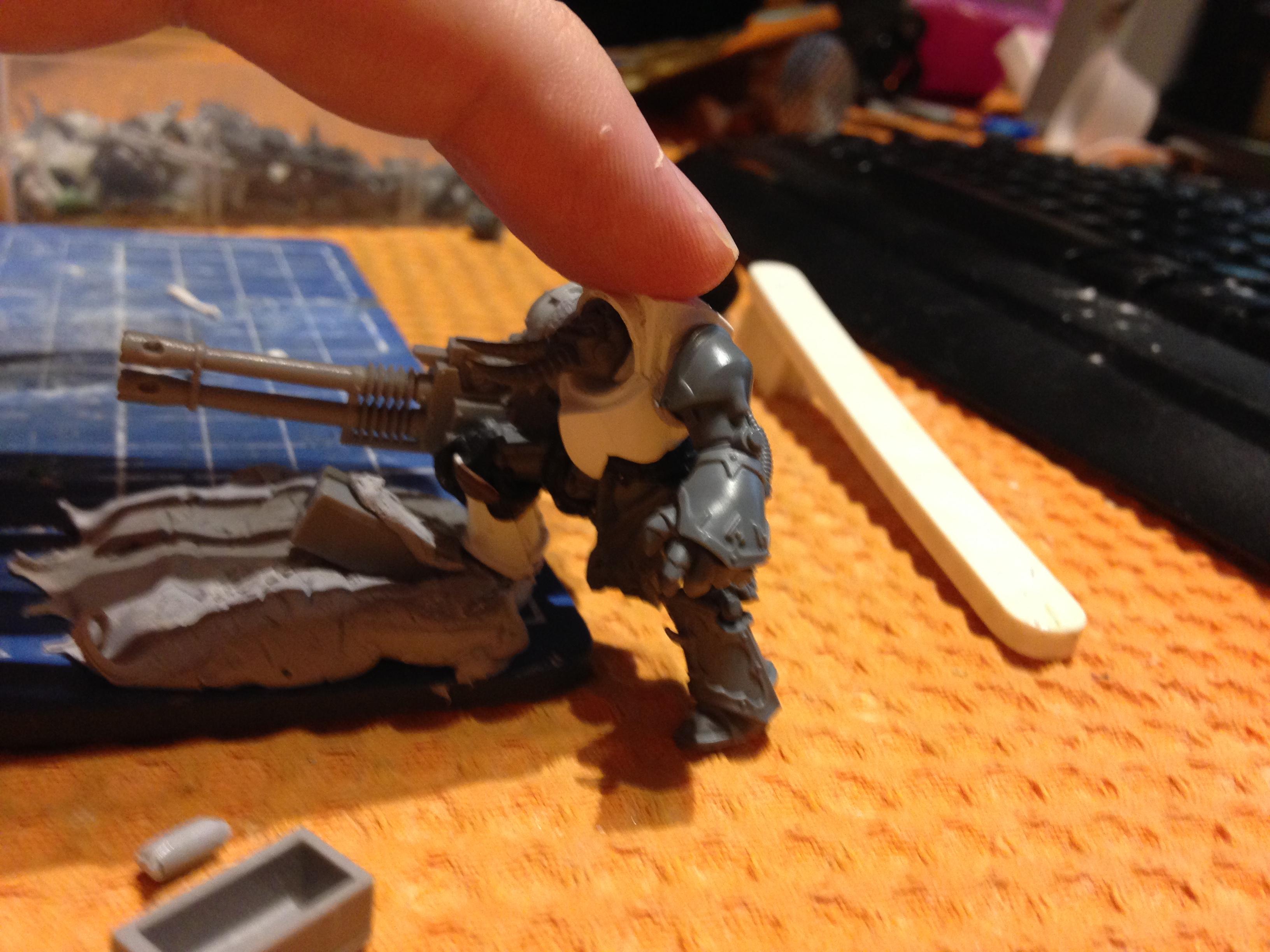 Black Legion, Bringers Of Despair, Cataphractii, Chaos Space Marines, Chaos Undivided, Conversion, Reaper Autocannon, Terminator Armor