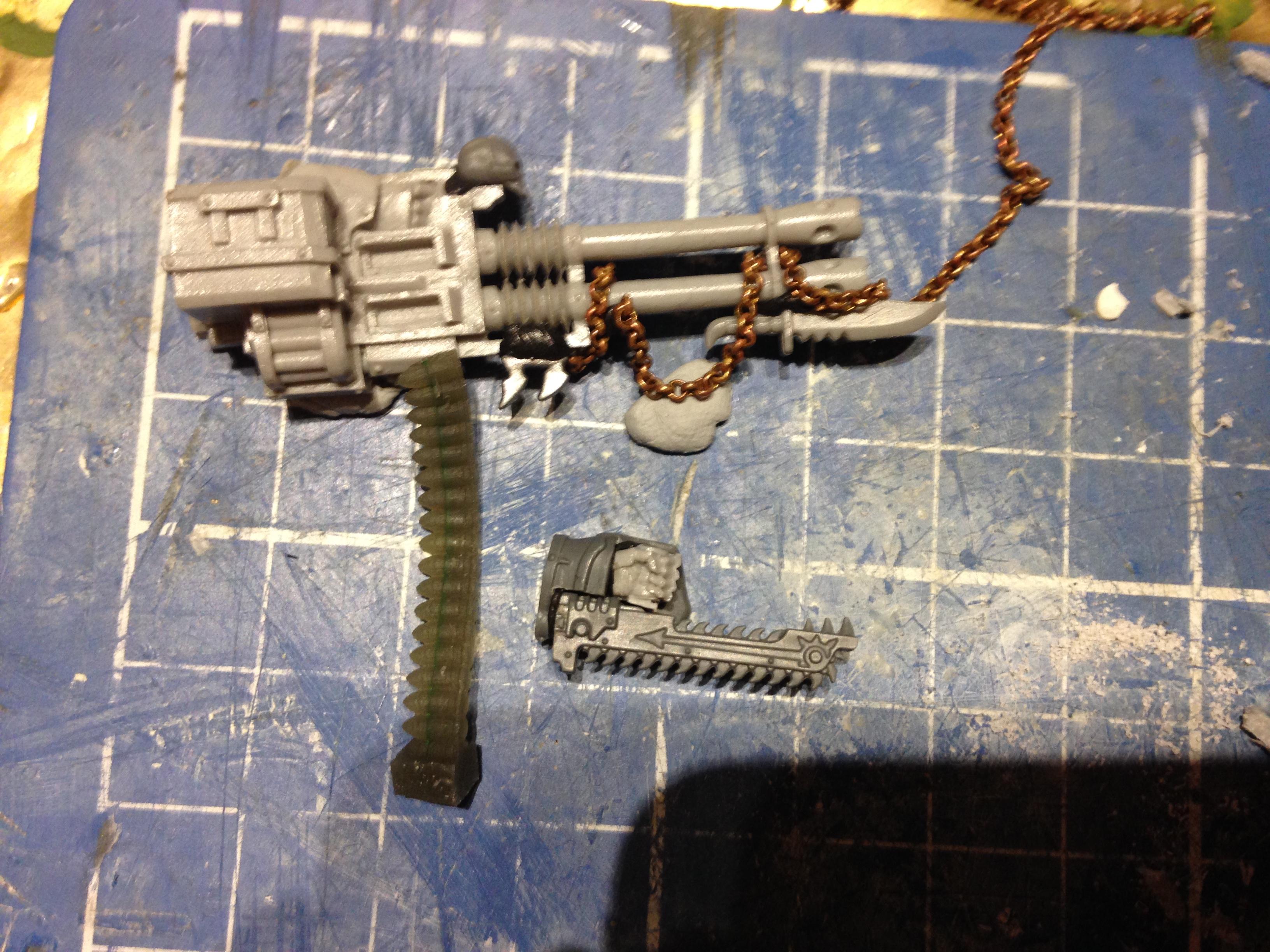 Black Legion, Chaos Space Marines, Conversion, Reaper Autocannon