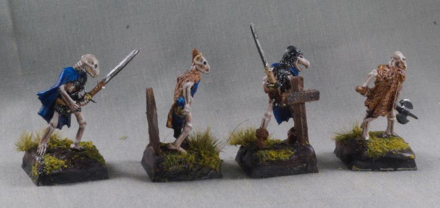 Julie Guthrie Sculpt, Ral Partha Miniatures, Skeletons, Undead, Warhammer Fantasy