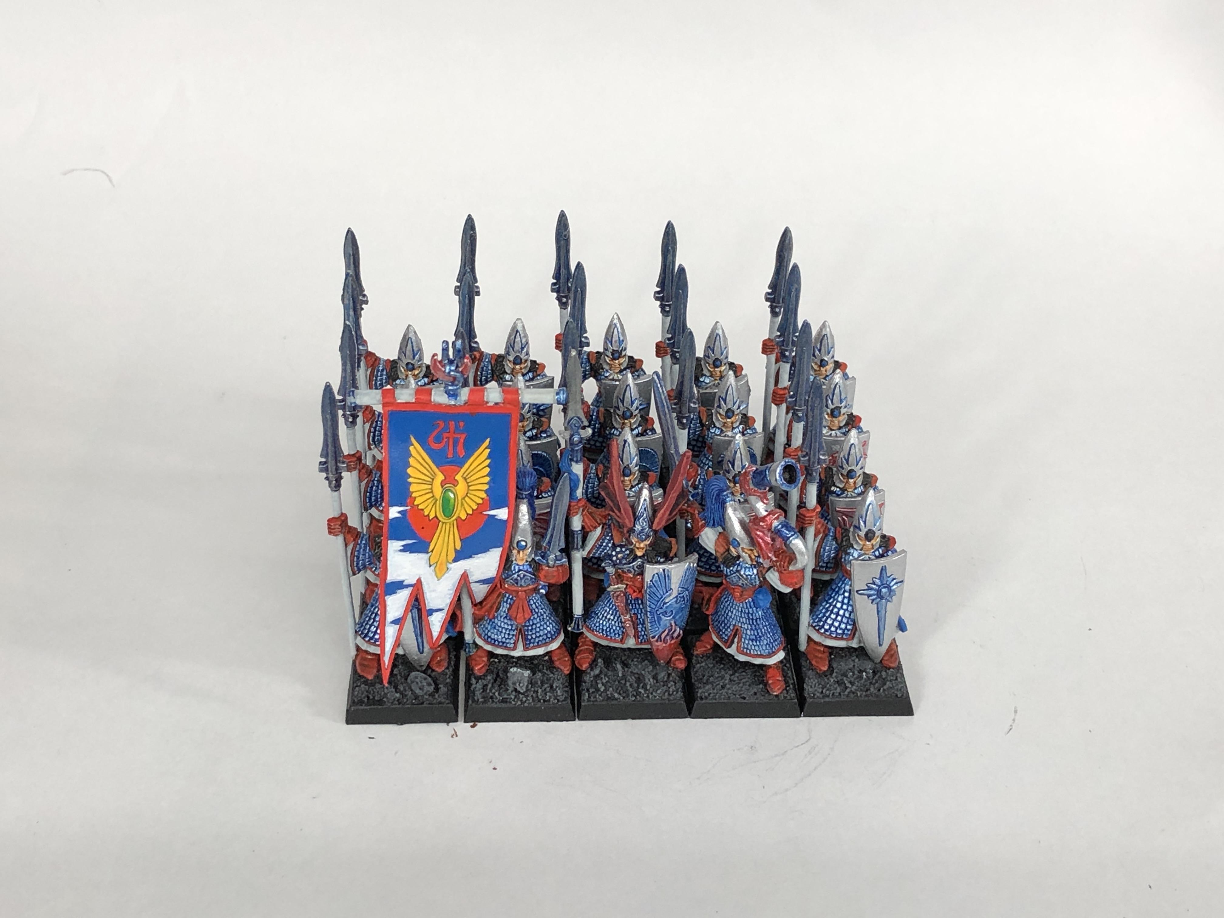 5th Edition, Boxset, Chanpion, Command Group, High Elf Spearmen, High Elves, Musician, Standard Bearer, Warhammer Fantasy, Warhammer Fantasy Battle; 4th Edition