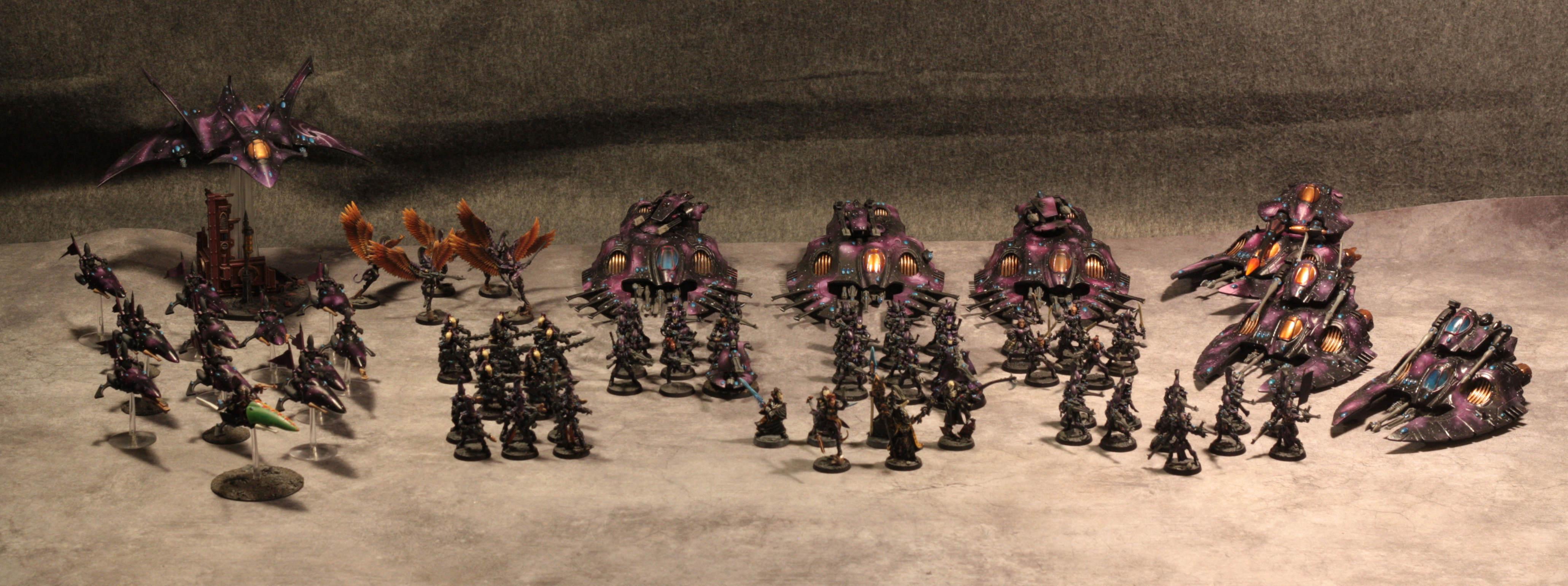 Army, Craftworlds, Dire Avengers, Eldar, Falcon, Fire Prism, Guardians, Purple, Star, Starpattern, Ulthwe, Wave Serpent