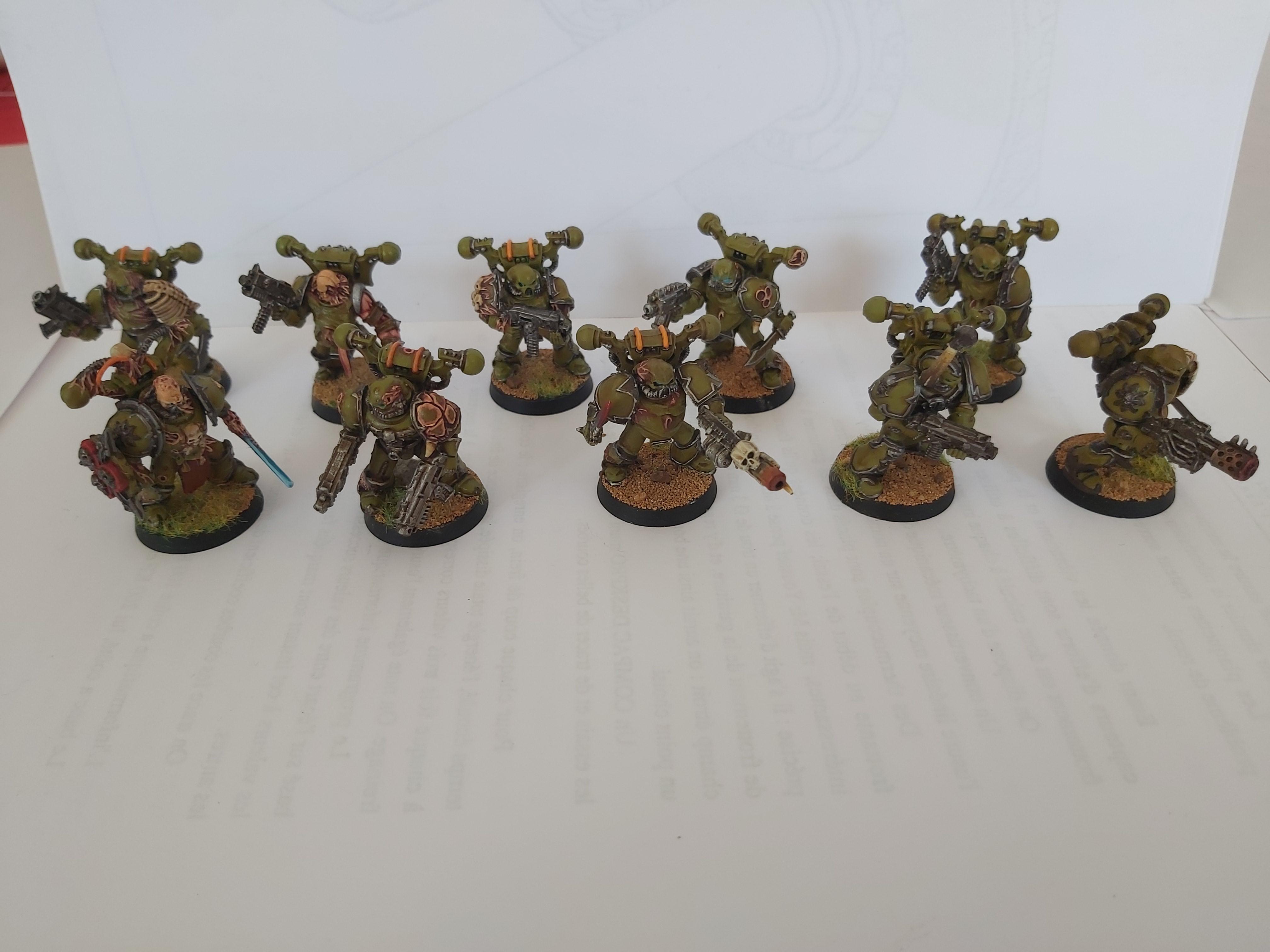 Chaos Space Marines, Death Guard, Nurgle, Plague Marines