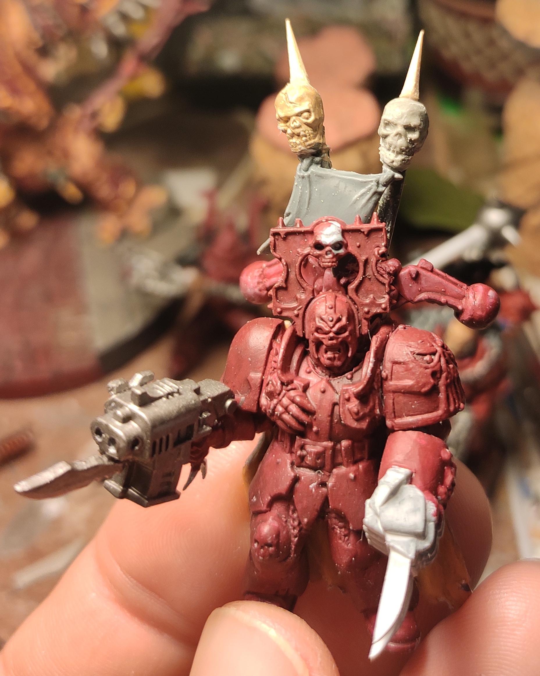 Banner, Berserk, Berserkers, Berzerk, Berzerker, Blood For The Blood God, Chaos, Chaos Space Marines, Conversion, Heresy, Heretic Astartes, Infantry, Khorne, Kitbash, Lightning Claw, Skulls For Skull Throne, Storm Bolter, Traitor Legions, Trophy, Warhammer 40,000, Work In Progress, World Eaters