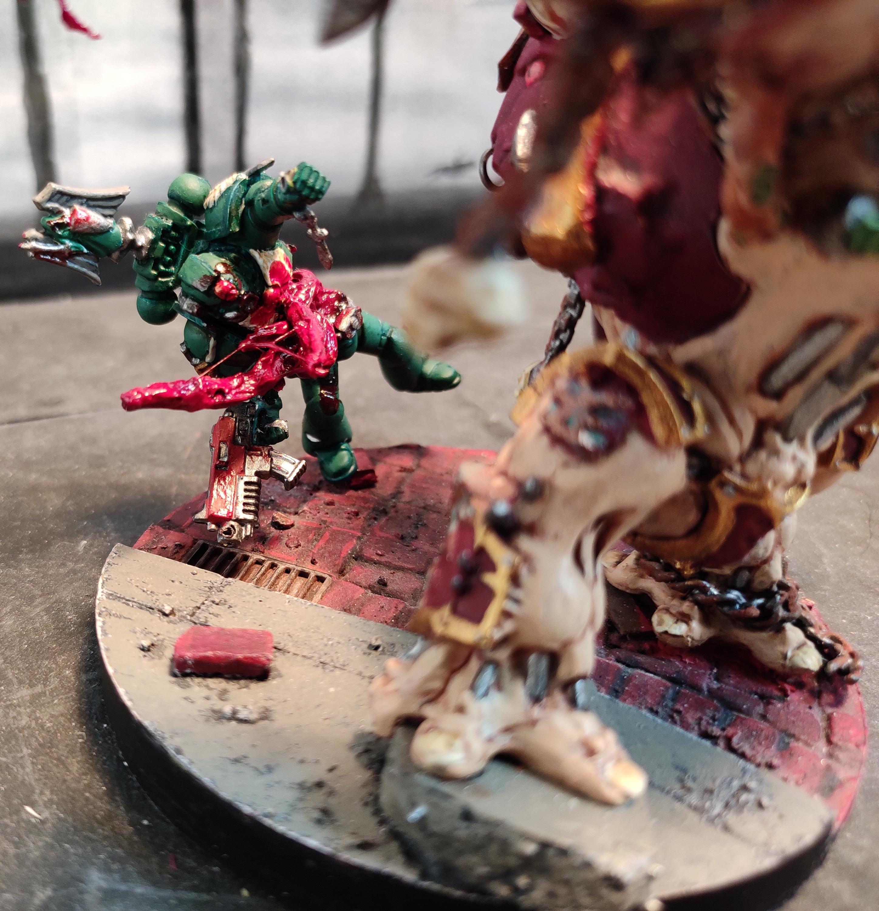 Astartes, Berserk, Berserkers, Berzerk, Berzerker, Blood, Blood For The Blood God, Casualty, Chain, Chaos, Chaos Space Marines, Conversion, Dark Angels, Dark Vengeance, Death, Diorama, Dismemberment, Dreadnought, Duel, Gore, Heavy Support, Helbrute, Hell Brute, Heresy, Heretic Astartes, Infantry, Khorne, Last Stand, Marine Abuse, Sculpting, Skulls For Skull Throne, Space Marines, Spikes, Traitor Legions, Trophy, Veteran, Warhammer 40,000, World Eaters