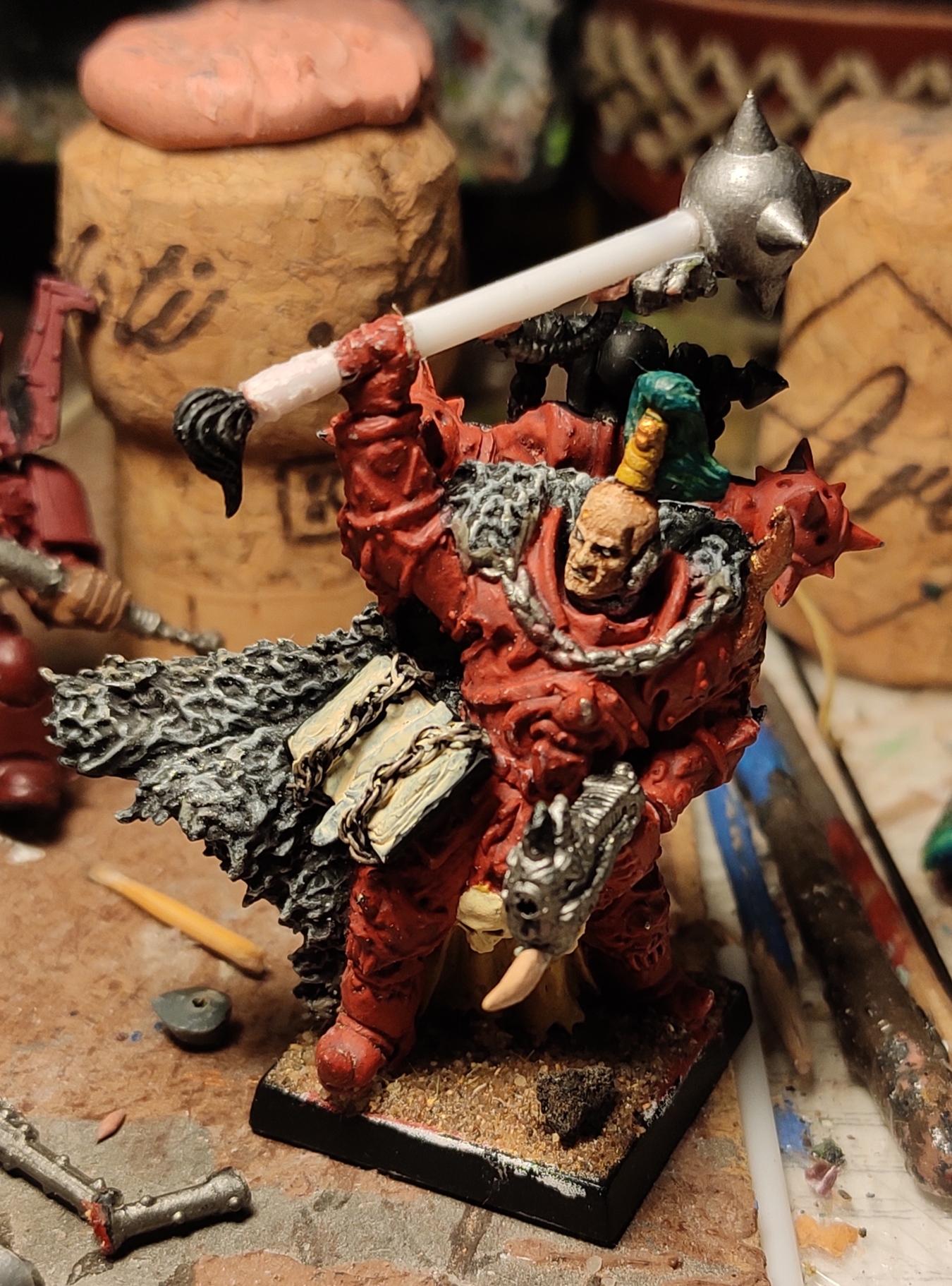 Accursed Crozius, Avatars Of War, Book, Chaos, Chaos Space Marines, Chaos Undivided, Conversion, Dark Apostle, Eavy Metal, Greenstuff, Heresy, Heretic Astartes, Infantry, Lord Of War, Plasma Pistol, Scrolls, Traitor Legions, Warhammer 40,000, Word Bearers, Work In Progress