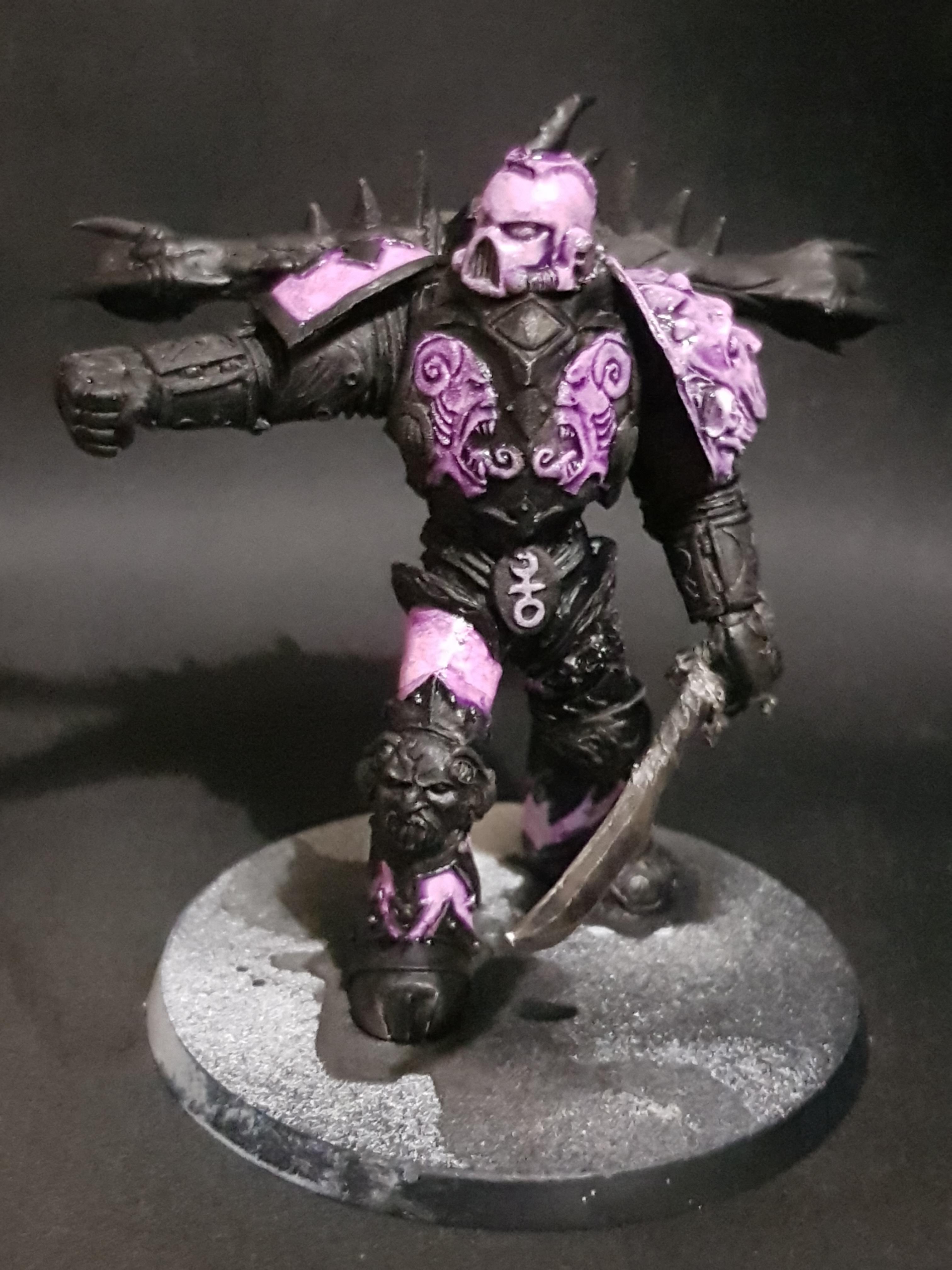 WIP 54mm Slaanesh noise marine