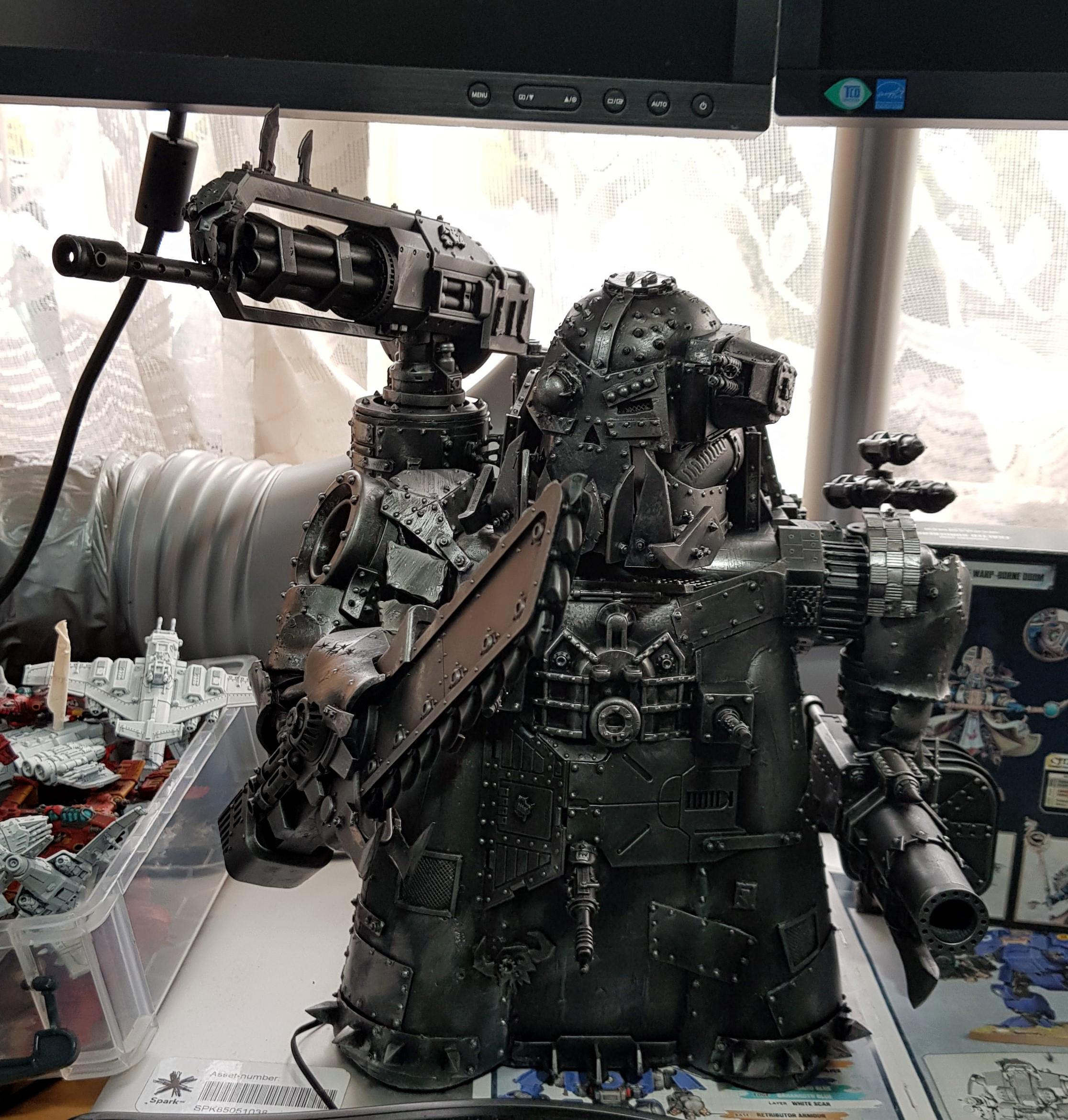 Kitbash, Orks, Stompa paint wip