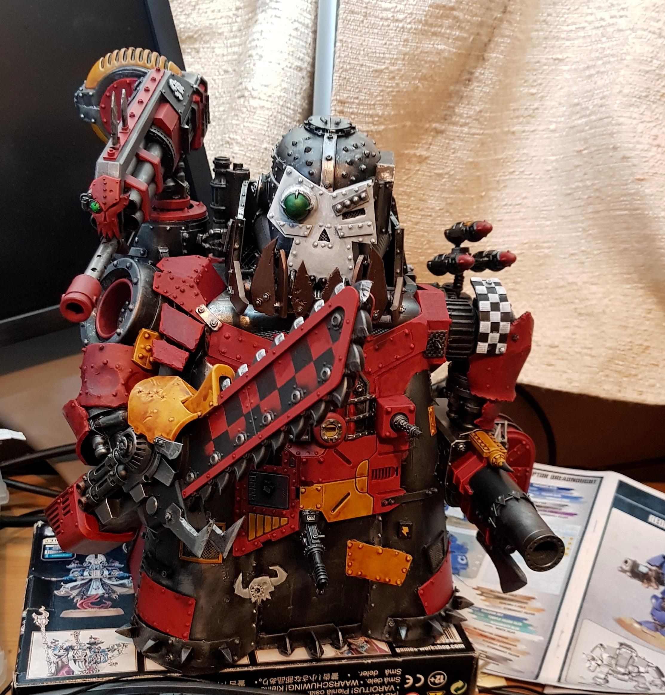 Kitbash, Orks, Stompa Front Painted