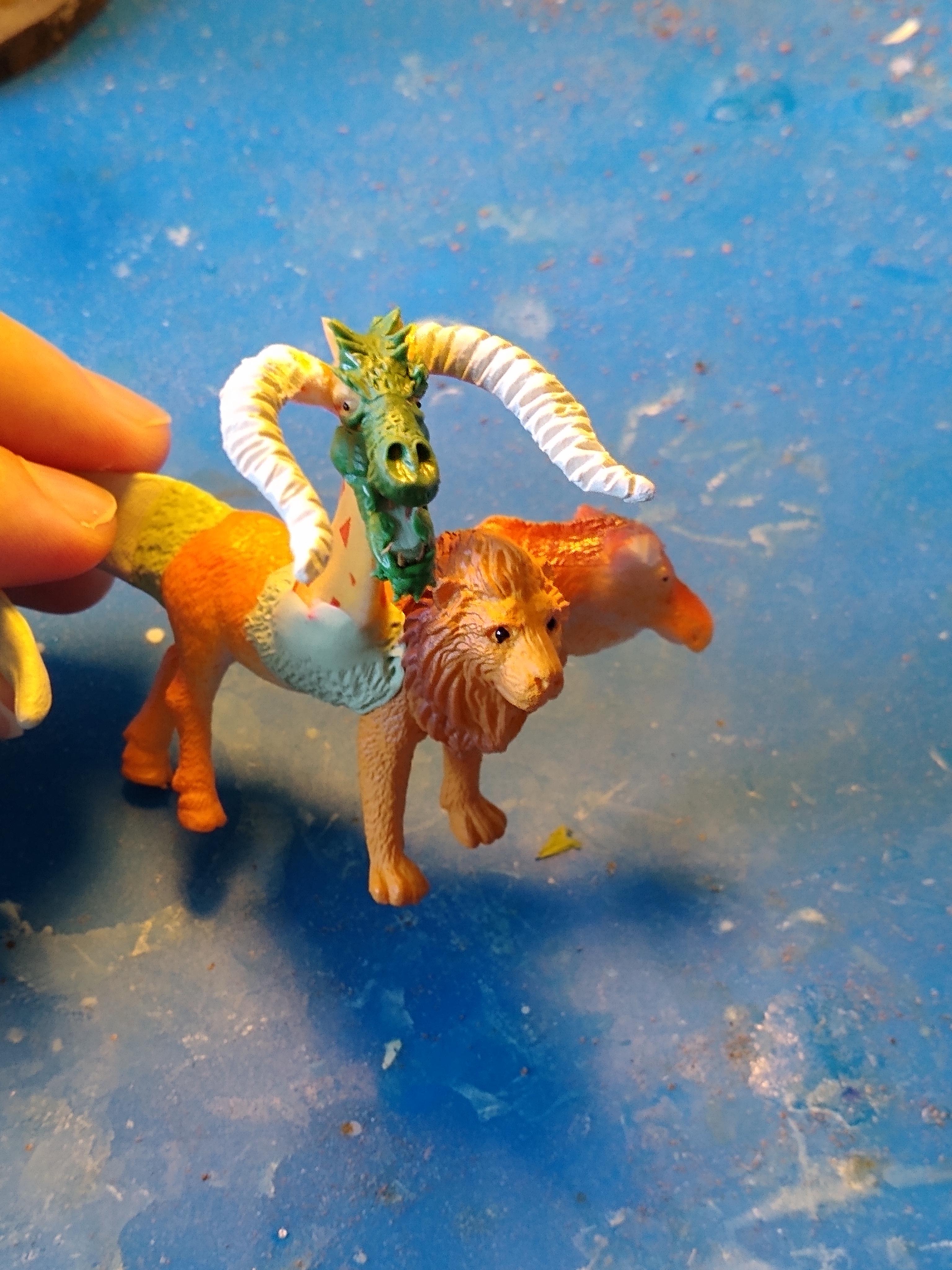 Chimera, Dragon, Dungeons, Dungeons And Dragons, Mini, Miniature, Sculpting