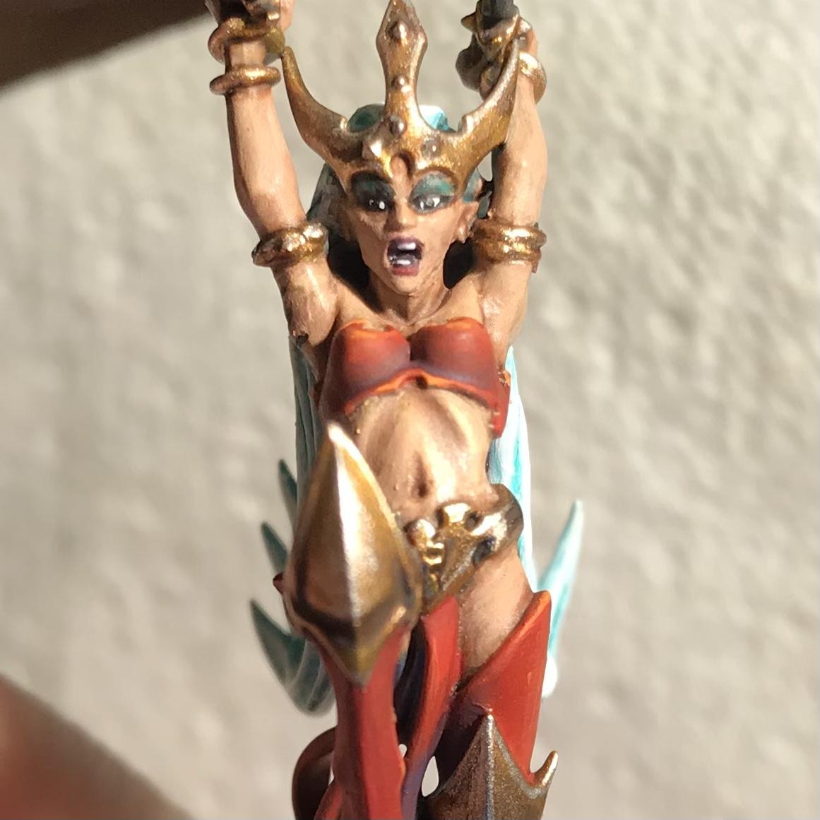 Attempts, Daughter Of Khaine, Finished, Free Model, November 2020, Wet Blending, Witch Aelf