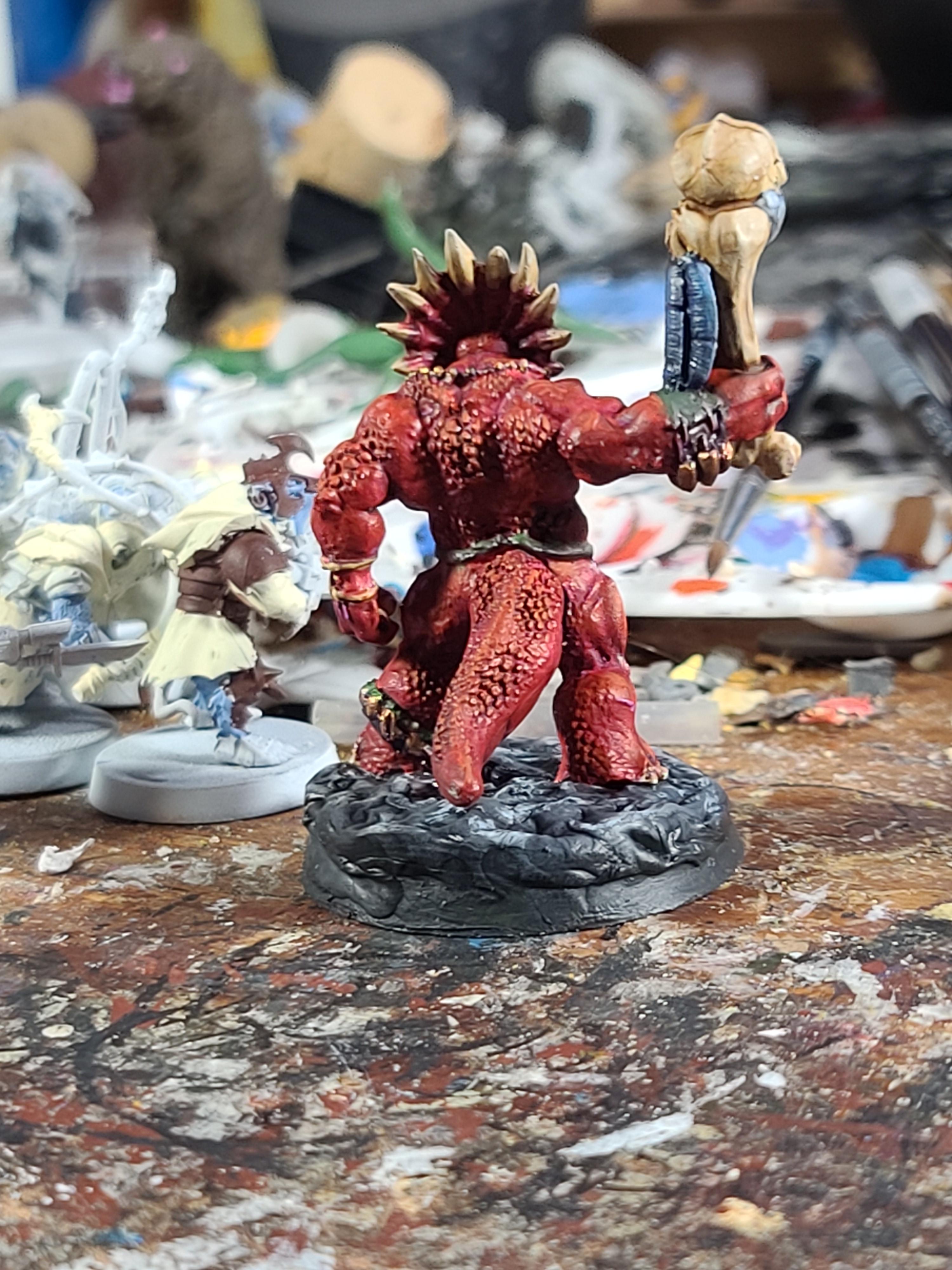 Bone, Reaper Miniatures, Thunderfoot, Triceratops, Warriors