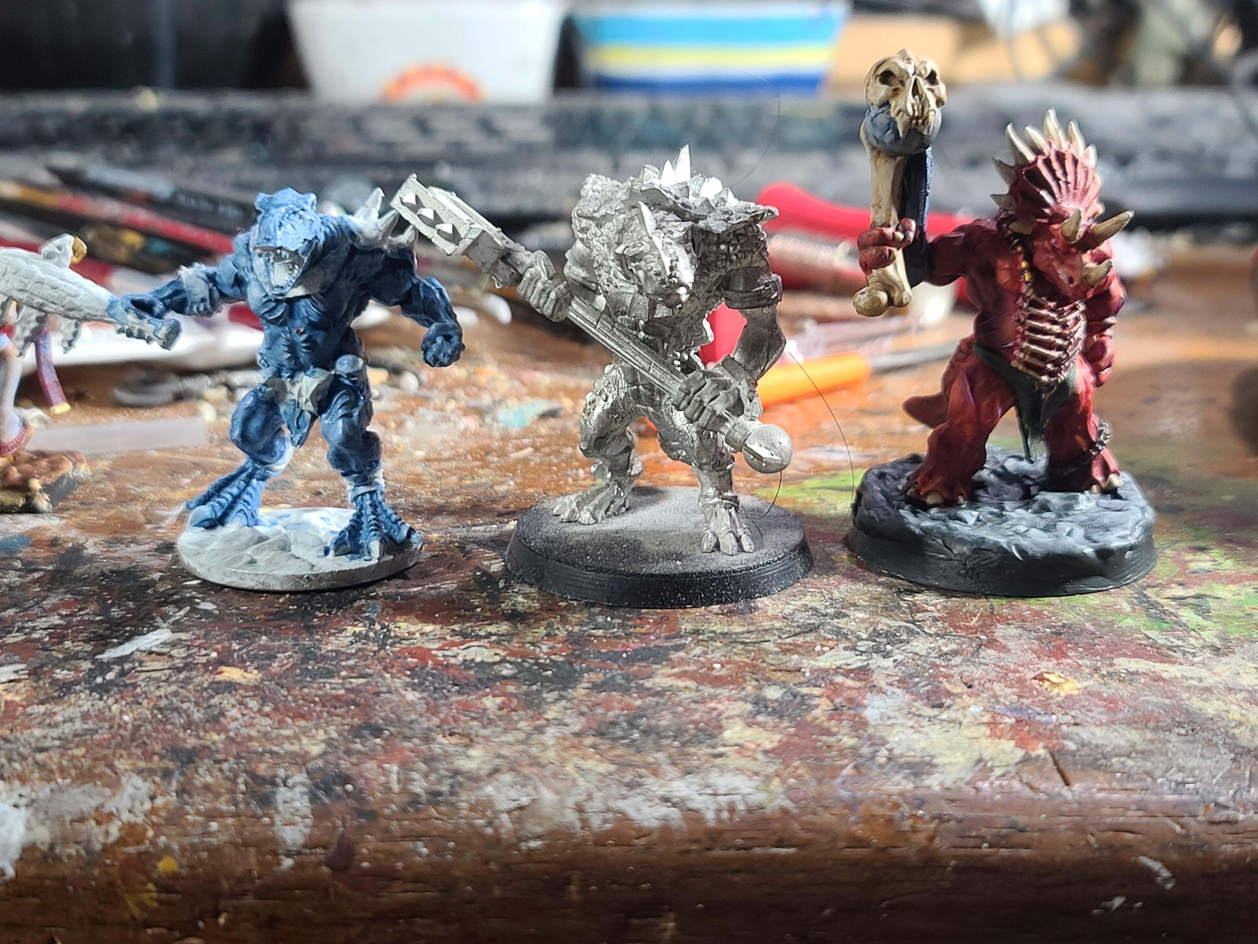 Dinosaur, Games Workshop, Kroxigor, Lizards, Reaper Miniatures, Thunderfoot