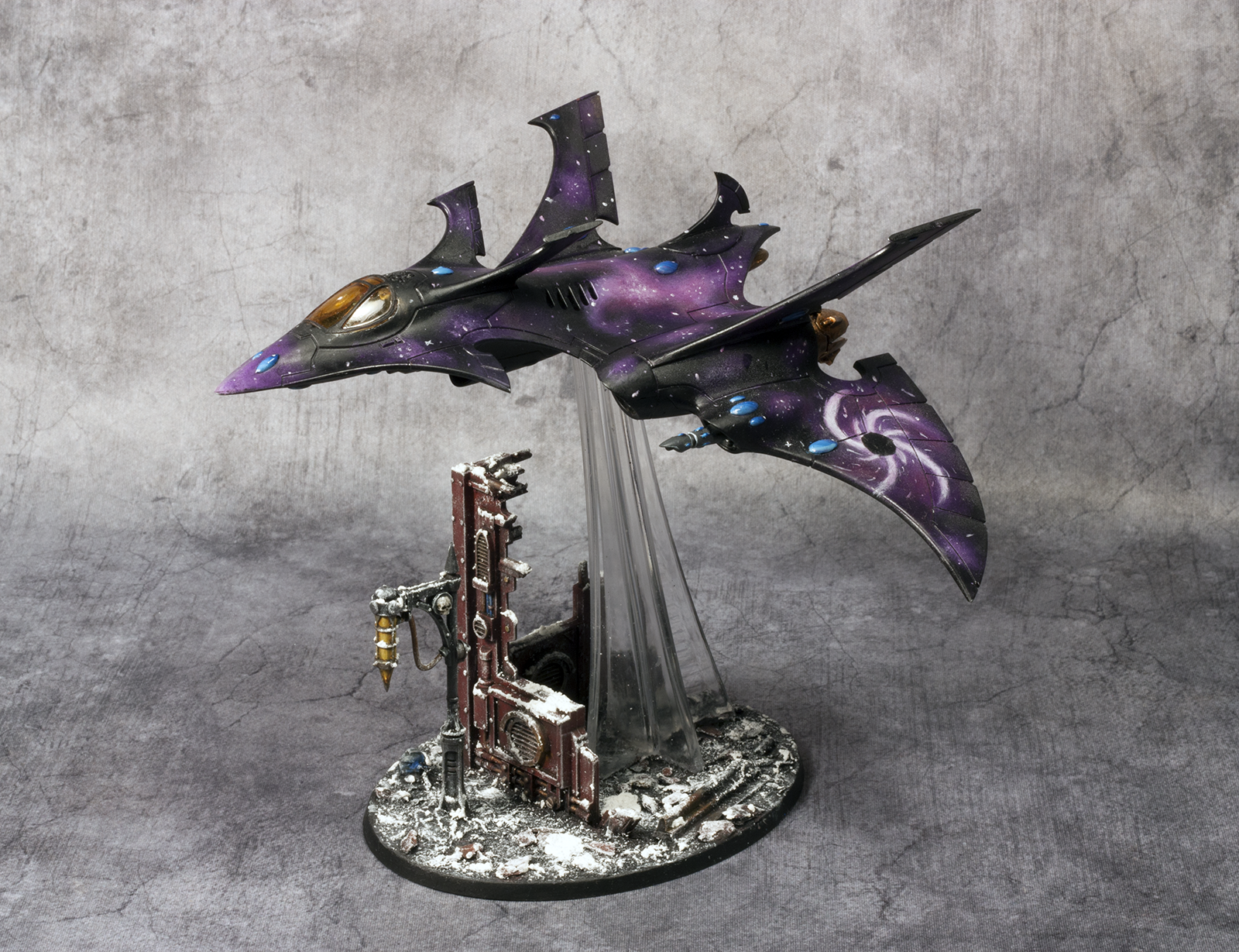 Aircraft, Craftworlds, Eldar, Fast, Fly, Freehand, Heavy, Plane, Skimmer, Snow, Star, Starpattern, Tank, Ulthwe, Winter