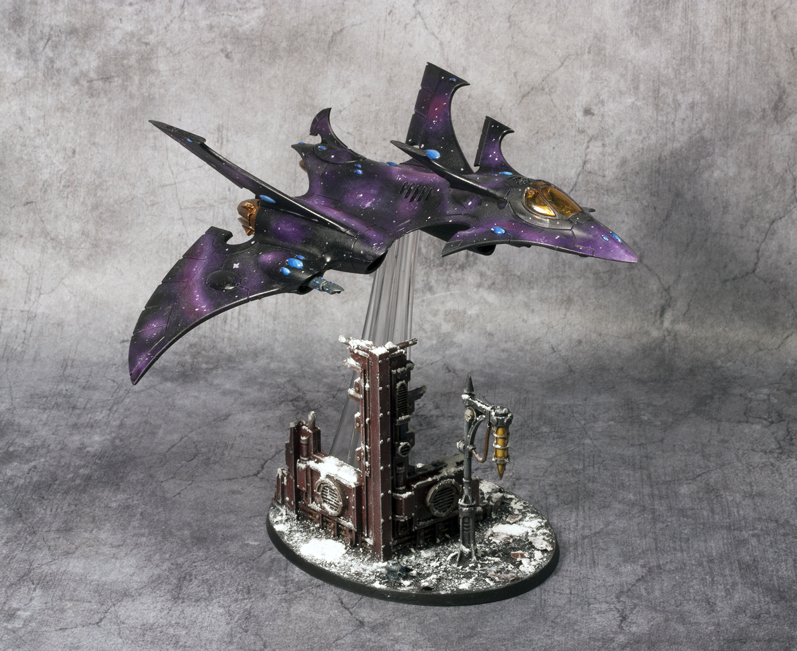 Aircraft, Craftworlds, Eldar, Fast, Fly, Freehand, Heavy, Plane, Skimmer, Snow, Star, Starpattern, Tank, Ulthwe, Winter