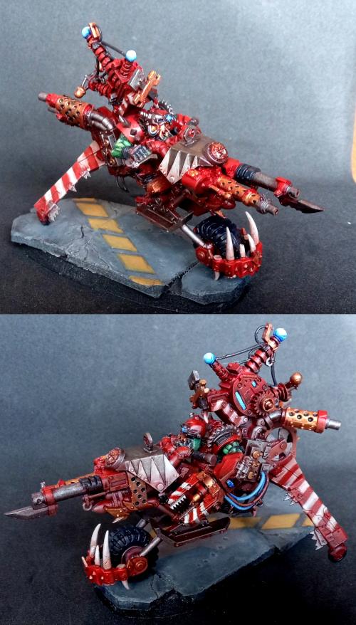 Big Mek, Evil Sunz, Ork Big Mek Bigmek Warbike Kopter, Orks, Warbike