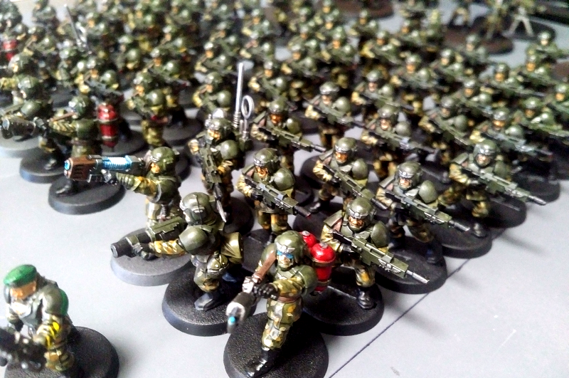 Astra Militarum, Company, Fedrid, Flamer, Grenade Launcher, Imperial Guard, Infantry, Plasma, Platoon, Special Weapons