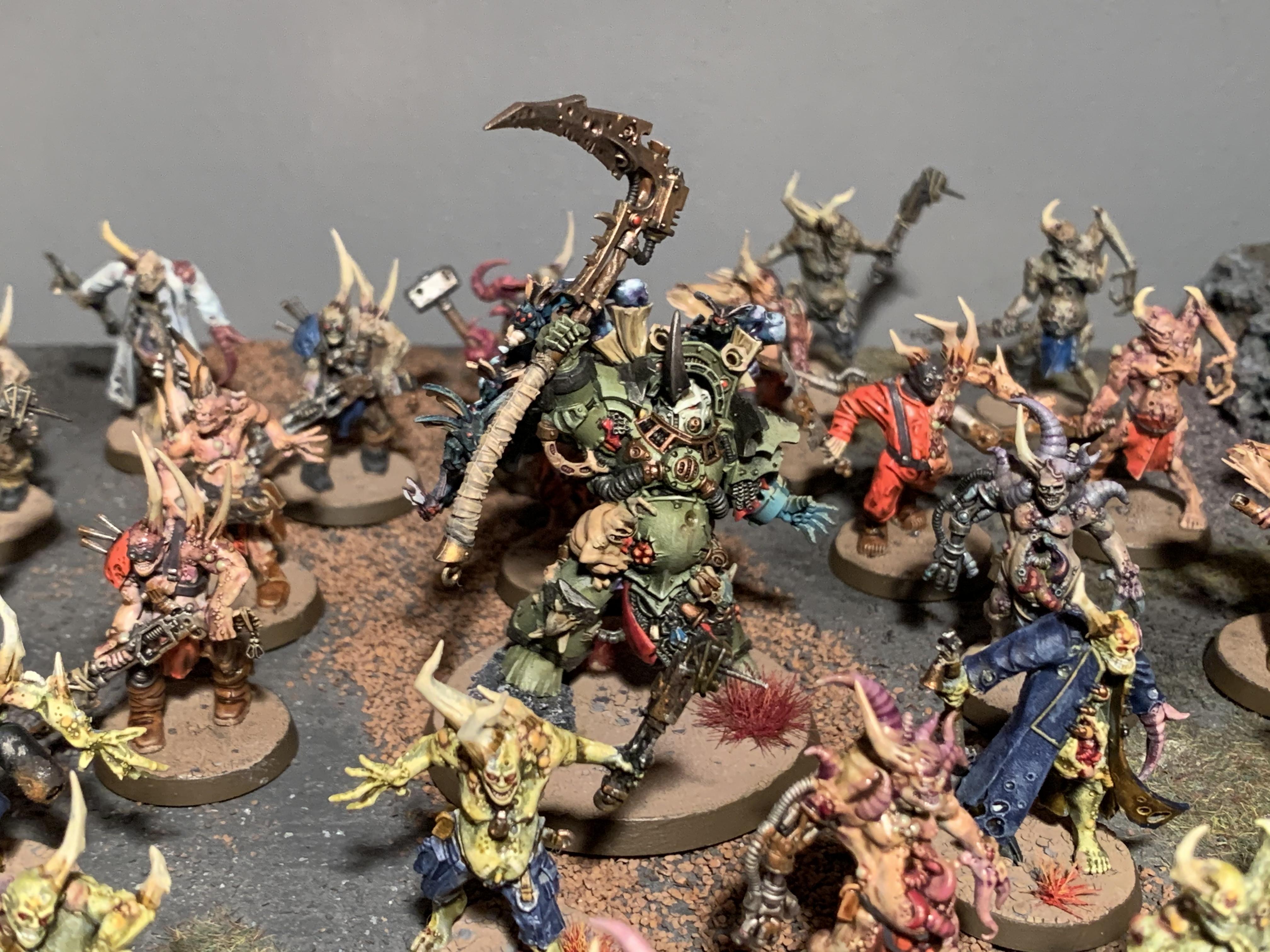 Chaos, Chaos Space Marines, Death Guard, Nurgle, Plauge Marine, Pox Walkers, Typhus