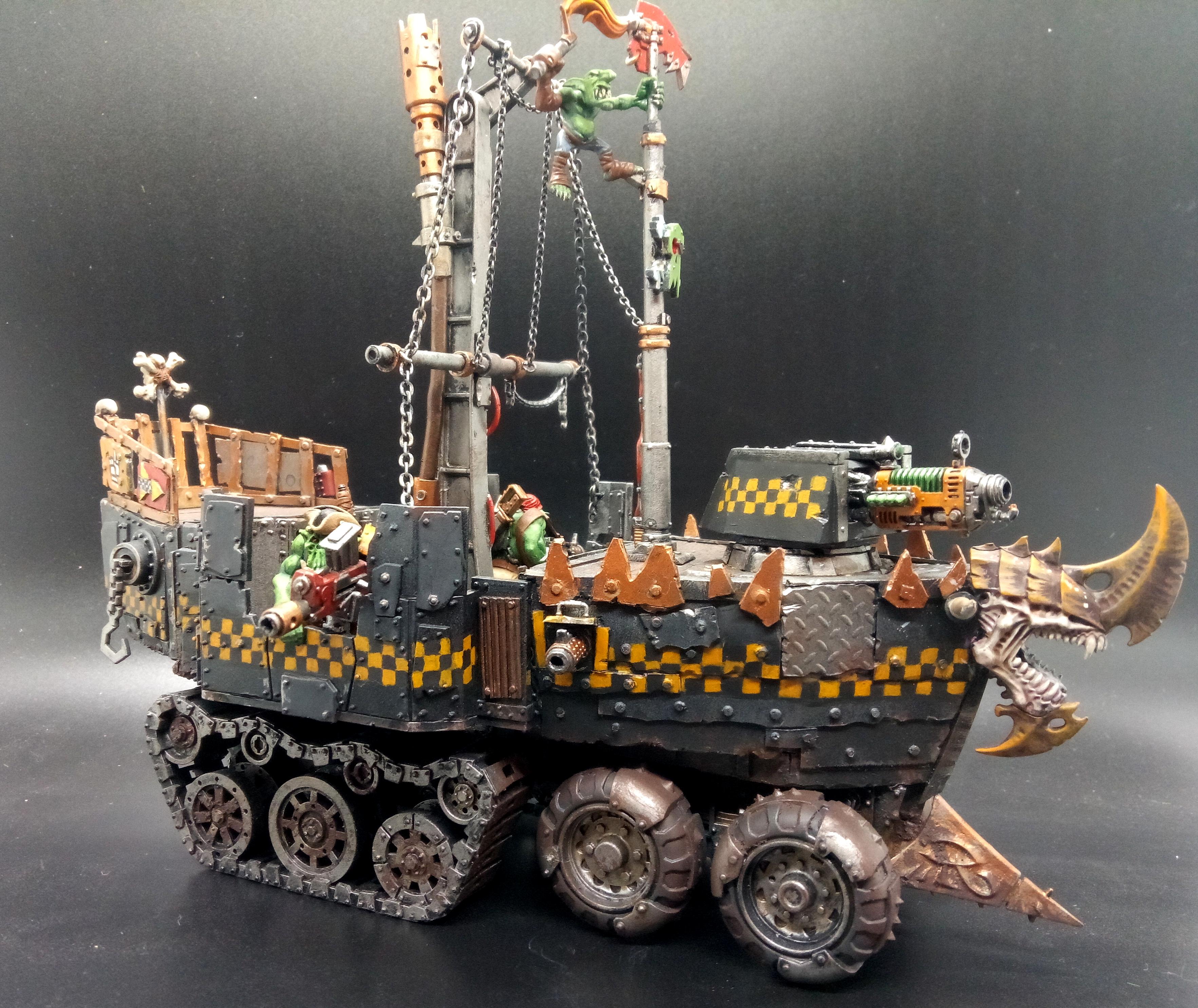Battlewagon, Boat, Conversion, Freebooter, Orks, Ship