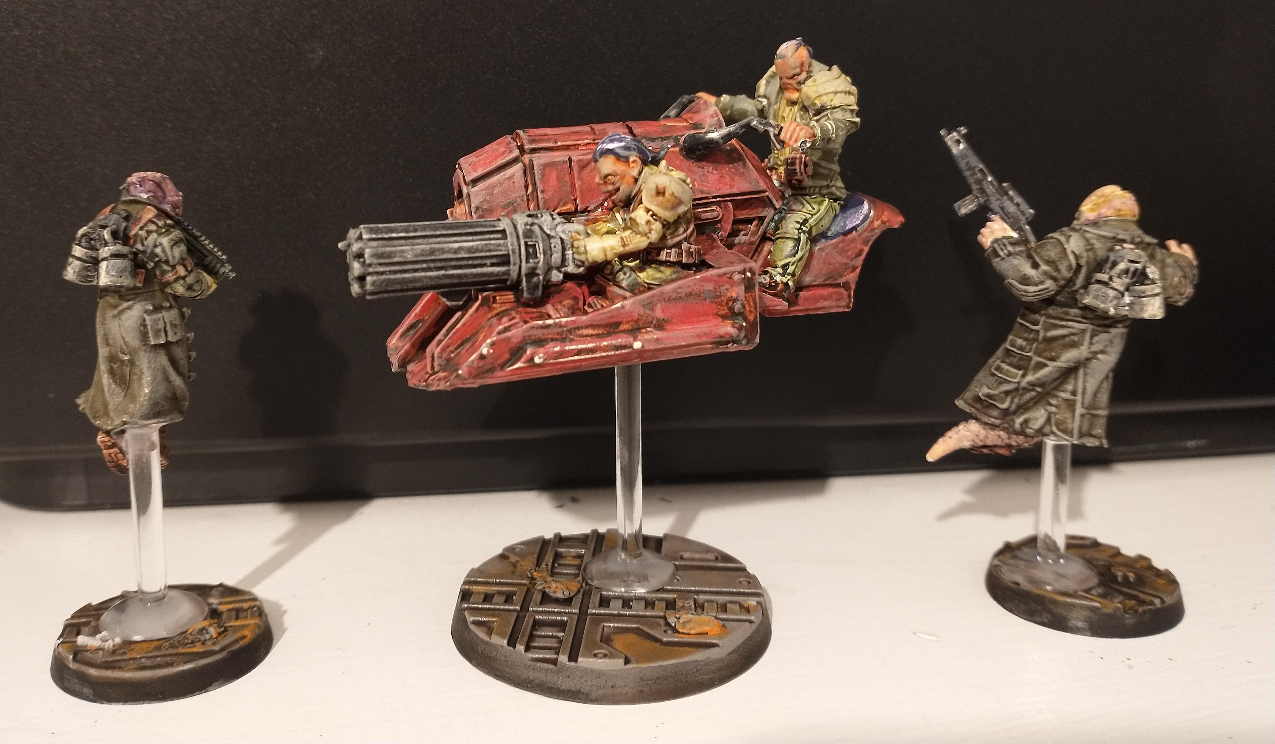Cursed Earth Raiders mutant Militia rear