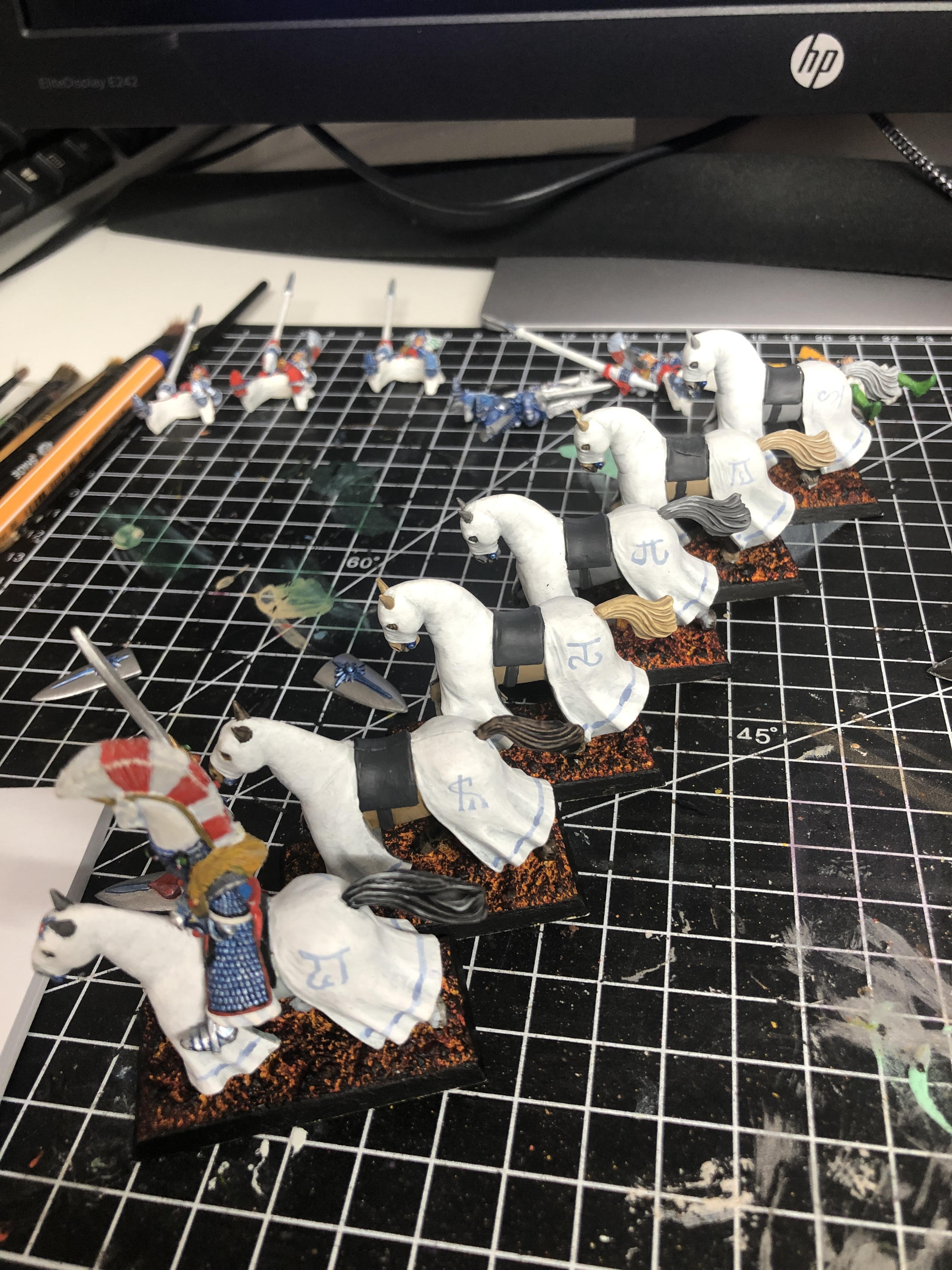 4th Edition, 5th Edition, High Elves, Silver Helms, Warhammer Fantasy, Work In Progress