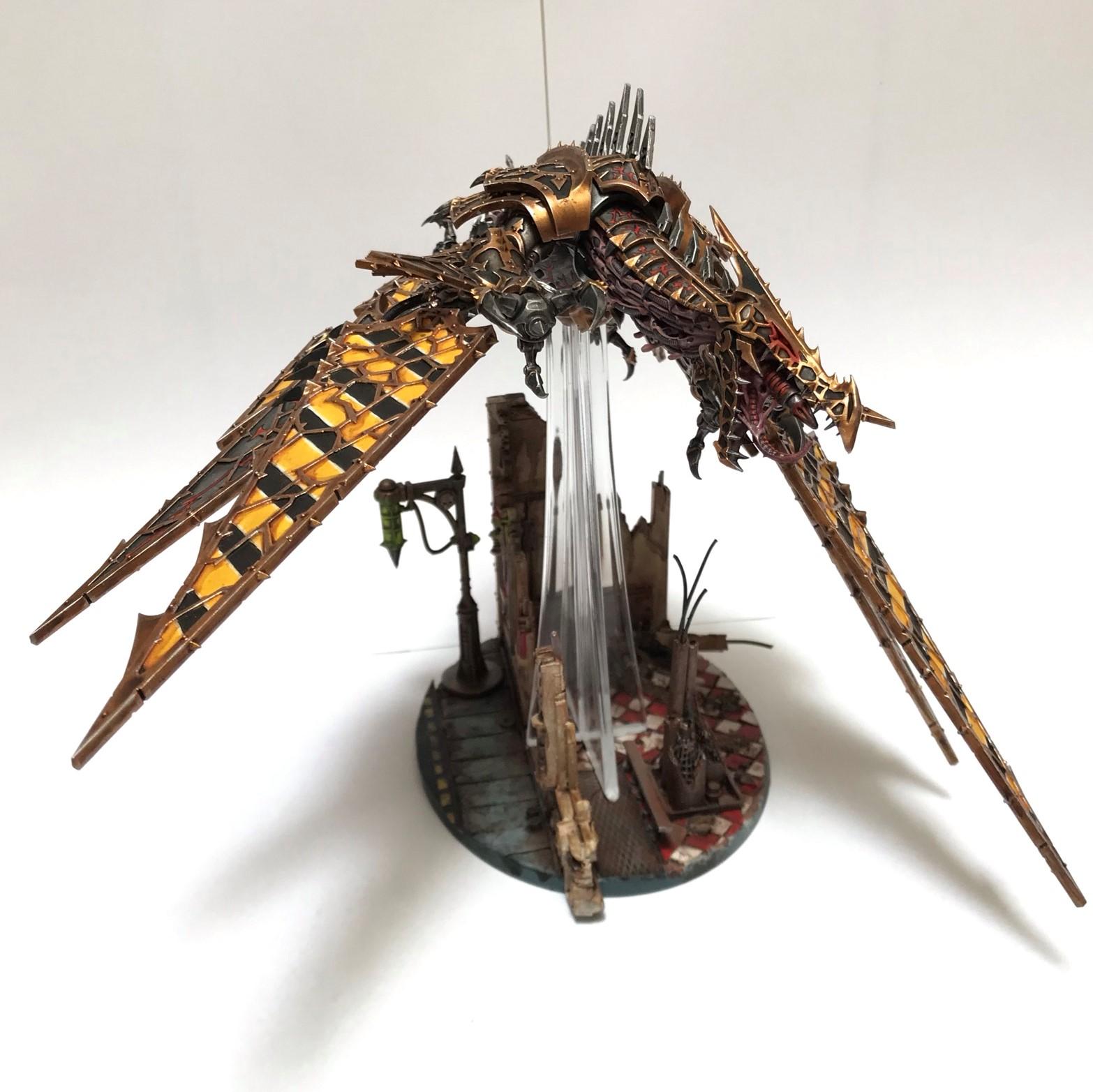 Chaos, Flyer, Hazard Stripes, Heldrake, Iron Warriors