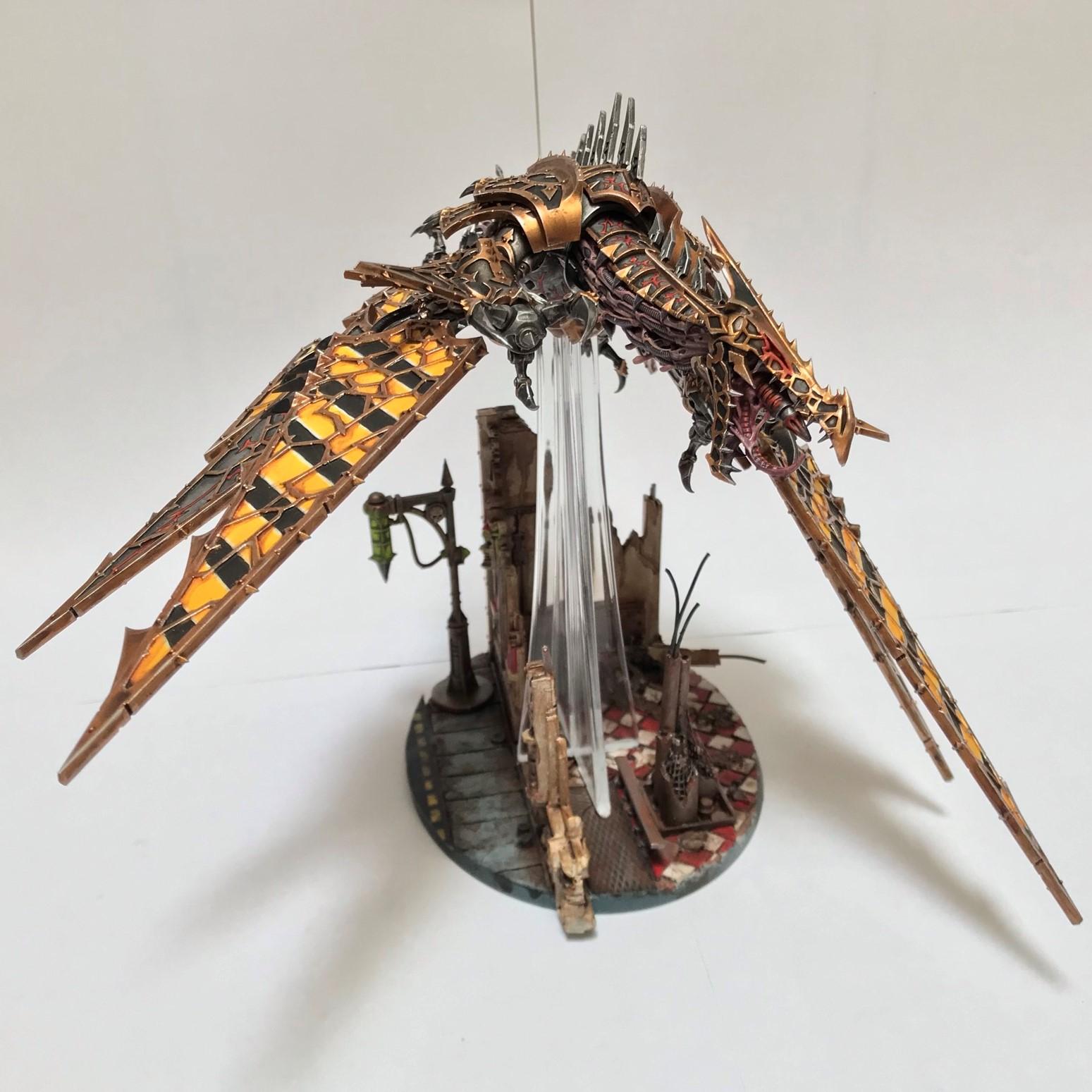 Chaos, Flyer, Hazard Stripes, Heldrake, Iron Warriors