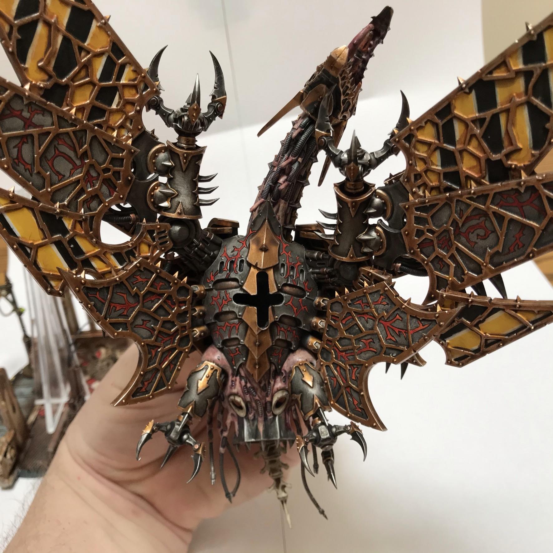 Chaos, Flyer, Hazard Stripes, Heldrake, Iron Warriors