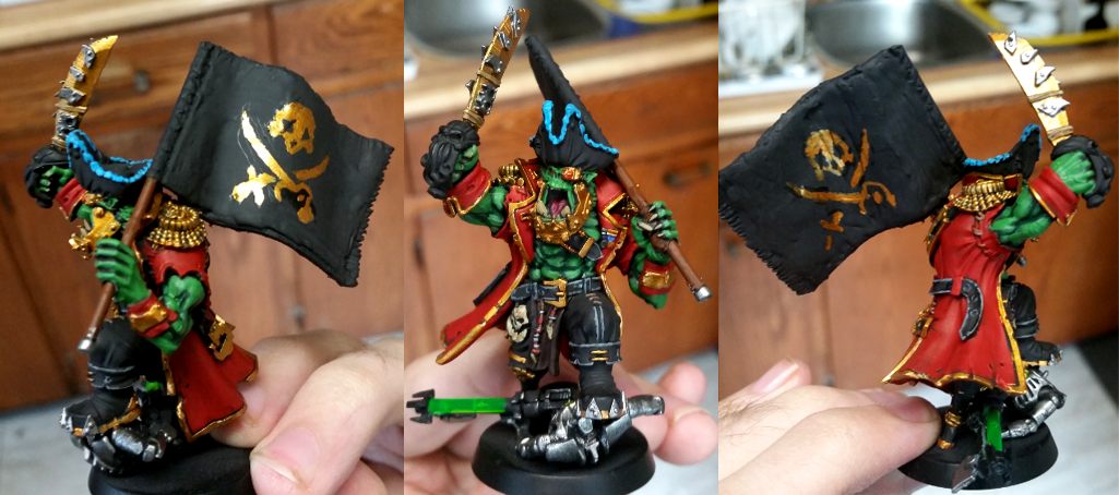 Freeboota, Greenskins, Orks, Pirate, Warboss, Warhammer 40,000