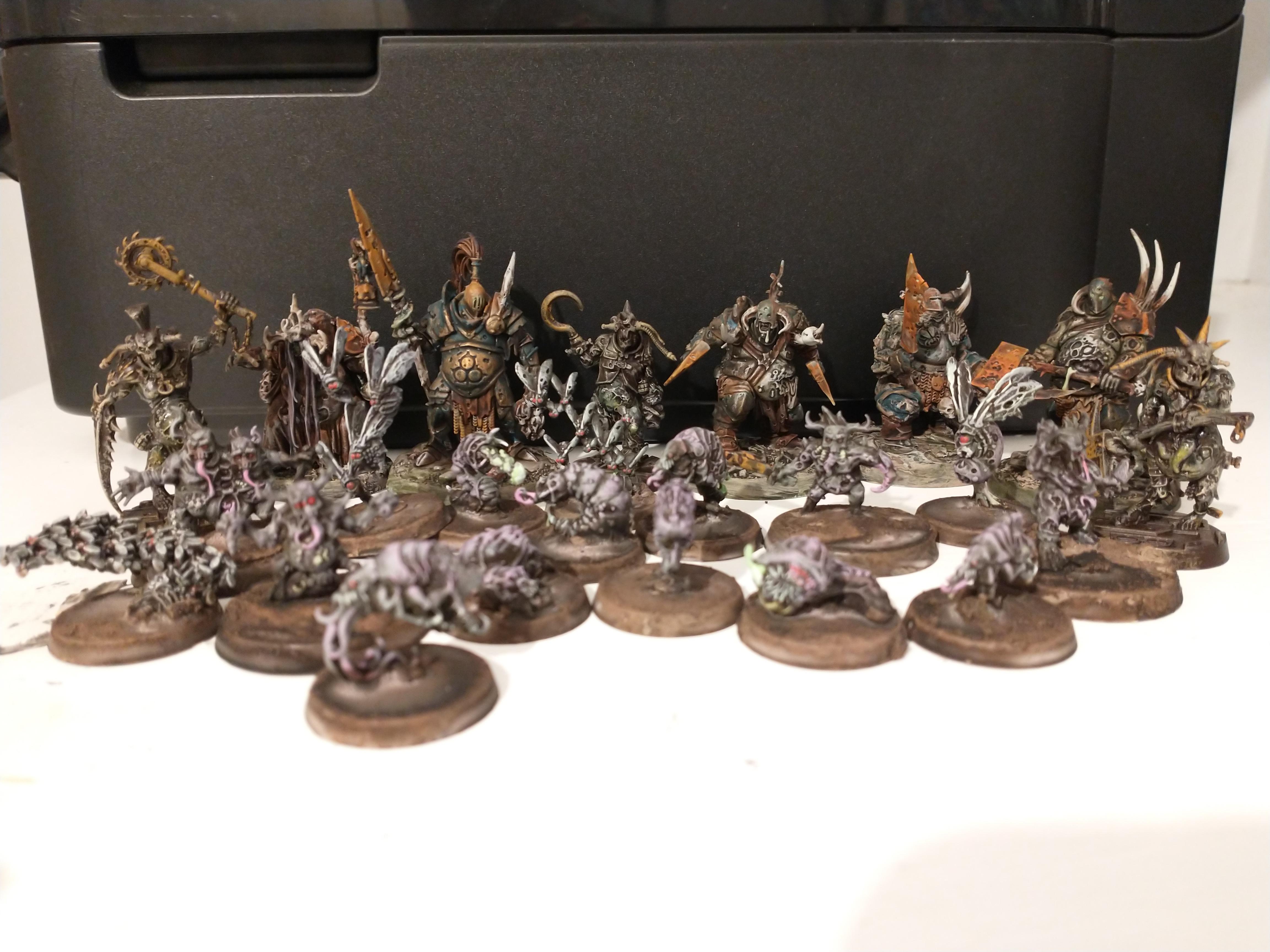 Gellerpox and Blightking swarm