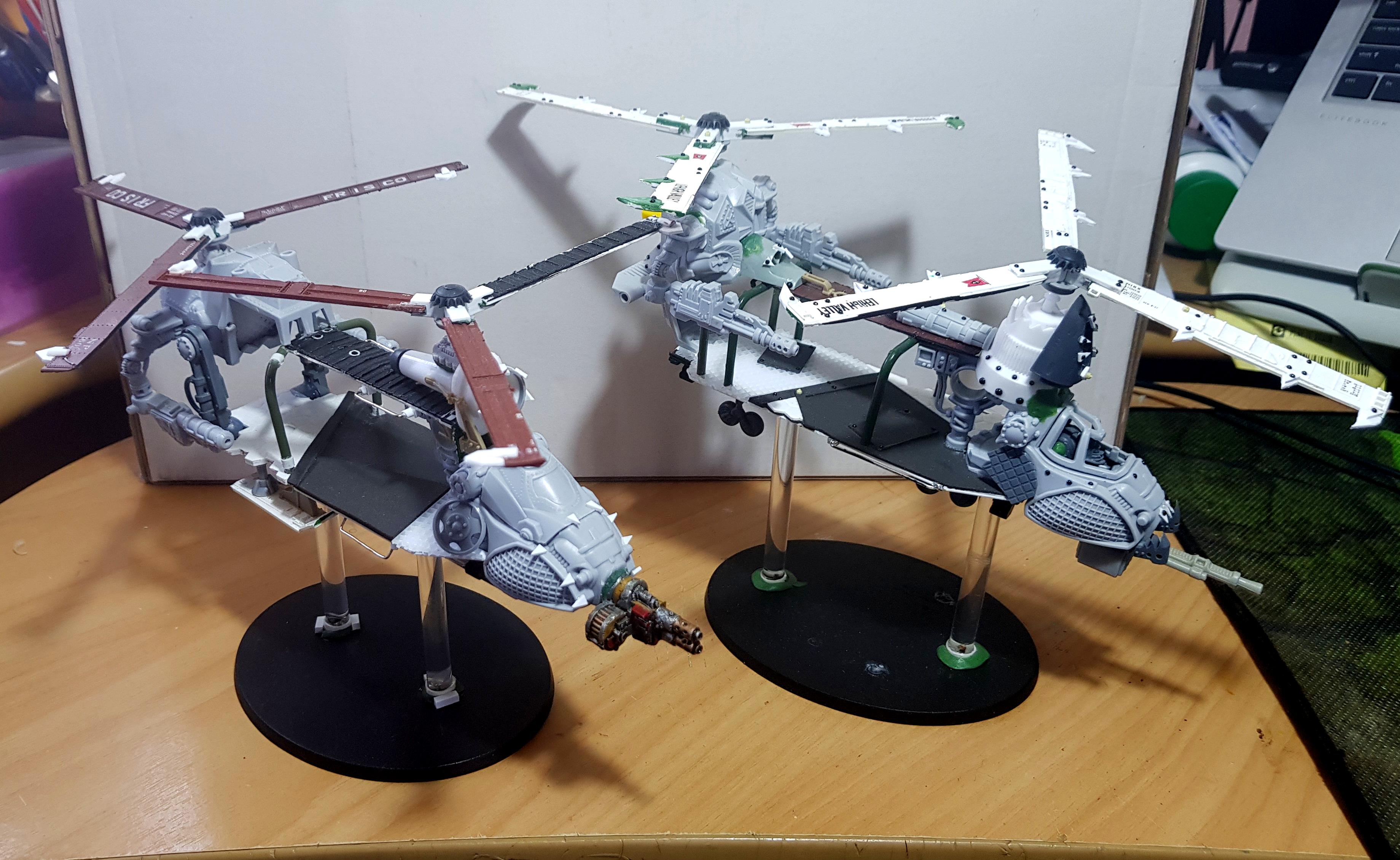 Chinook, Chinork, Conversion, Flyer, Helicopter, Orks, Scratch Build