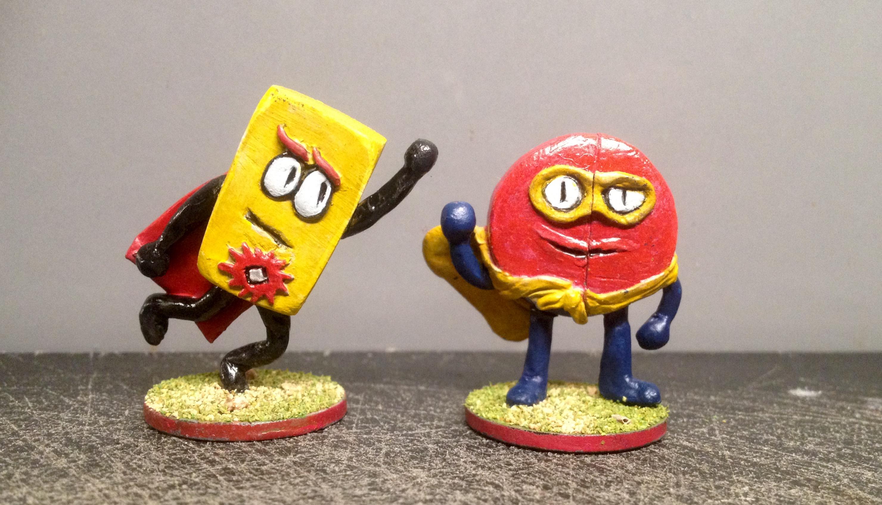 Cartoons, Comedy, Fun, Greenstuff, Humour, Kids, Sculpting, Shapes