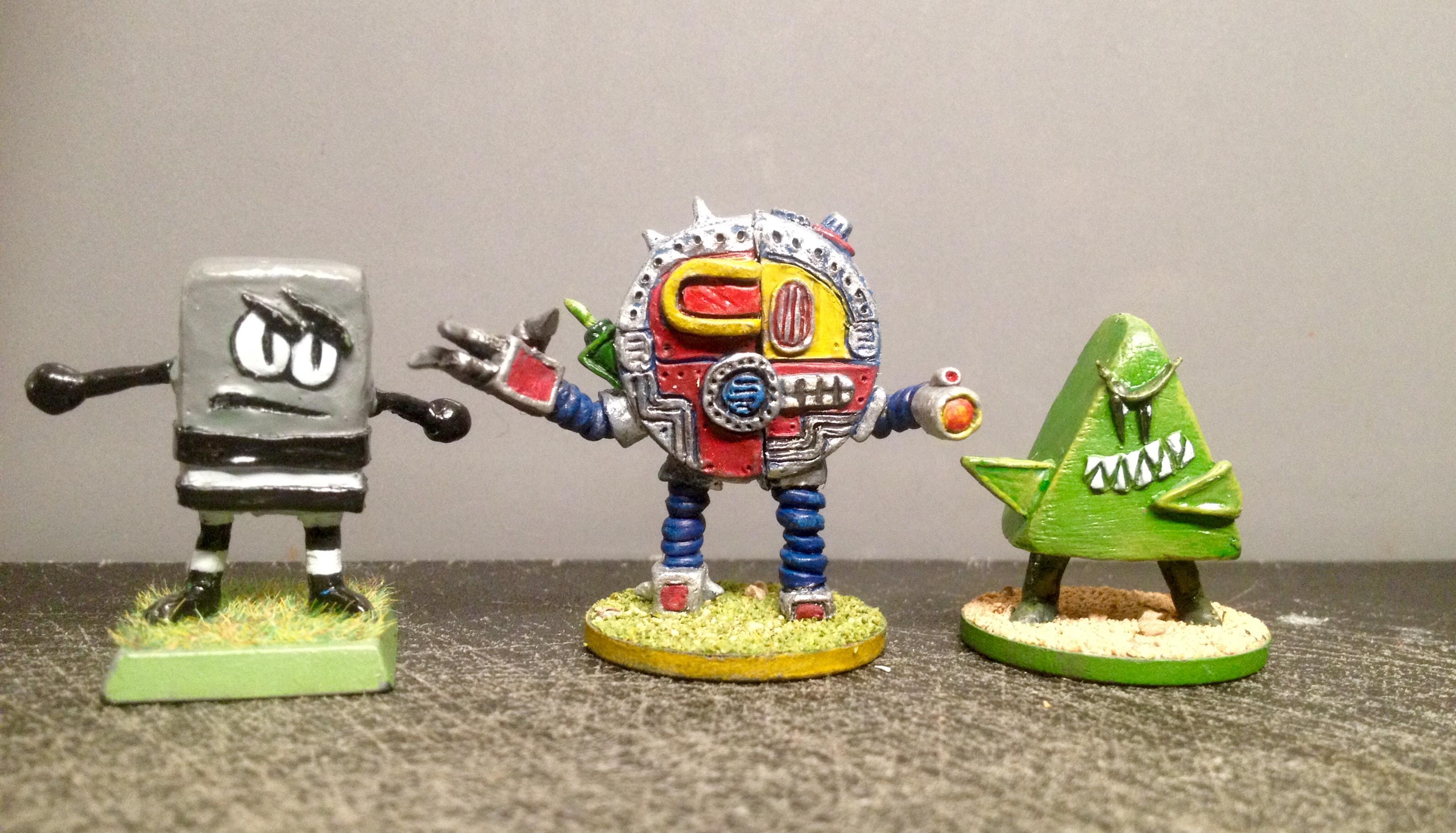 Cartoons, Comedy, Fun, Greenstuff, Humour, Kids, Sculpting, Shapes