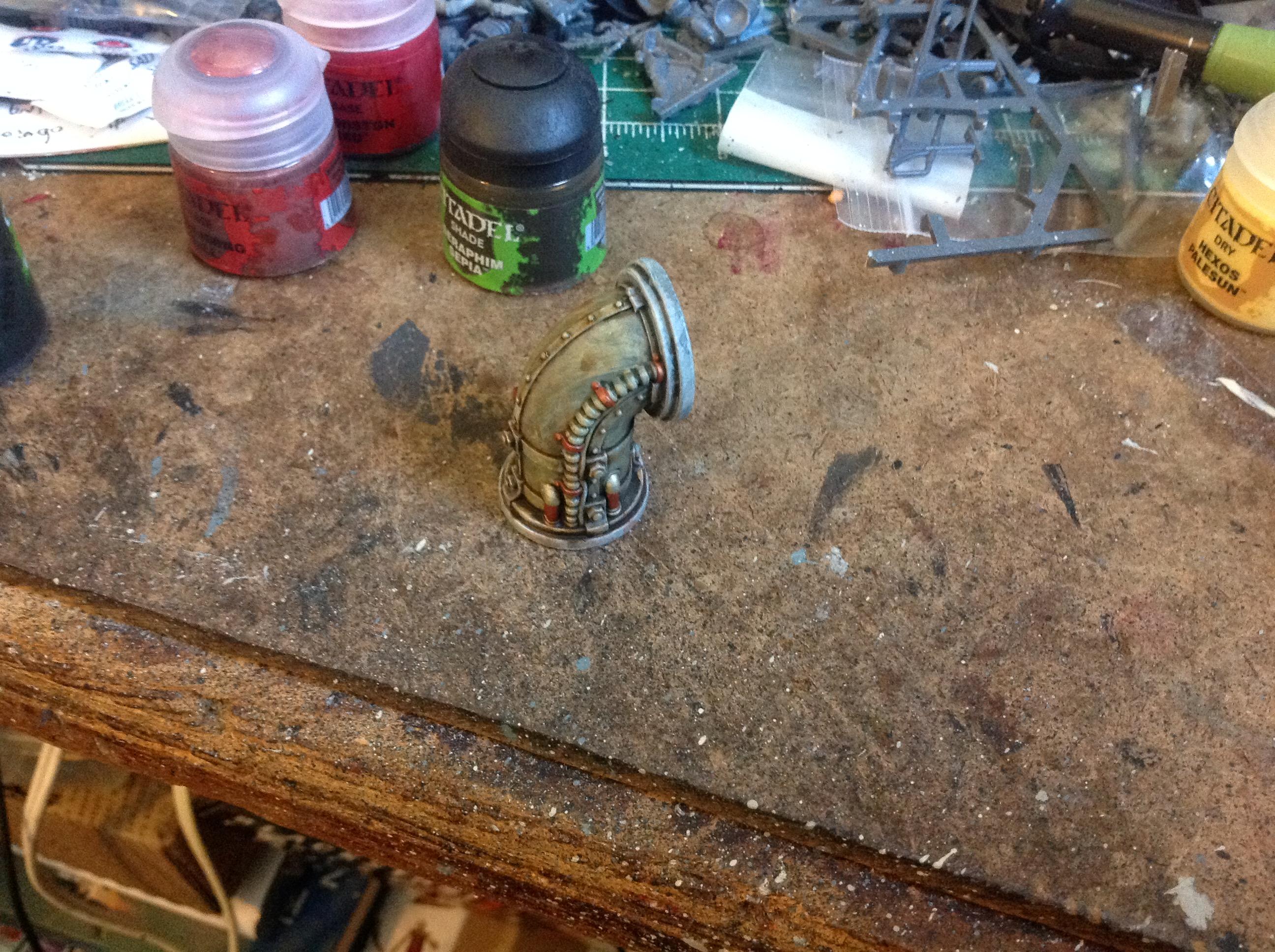 Campaign, Grey, Inquisimunda, Modular, Necromunda, Pip, Pipes, Red, Spacehulk, Terrain, Waaazag, Warhammer 40,000, Work In Progress