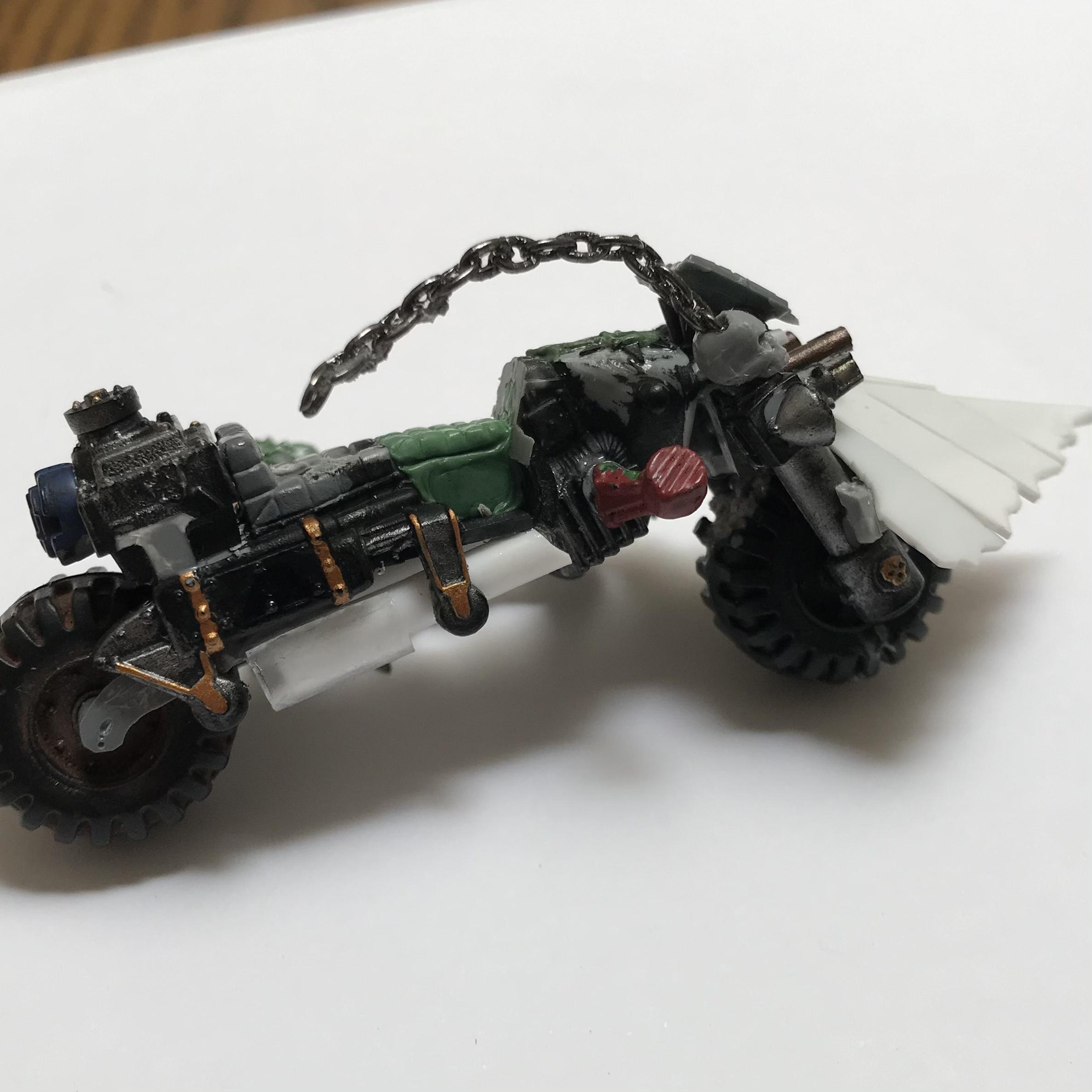 Bike, Conversion, Greenstuff, Iron Warriors, Kitbashed, Legend, Sorcerer