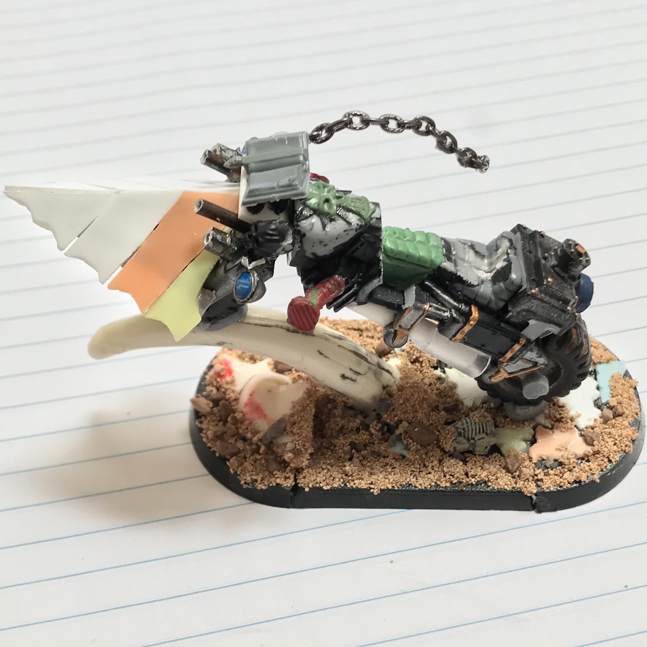 Bike, Conversion, Greenstuf, Iron Warriors, Kitbashed, Legend, Sorcerer