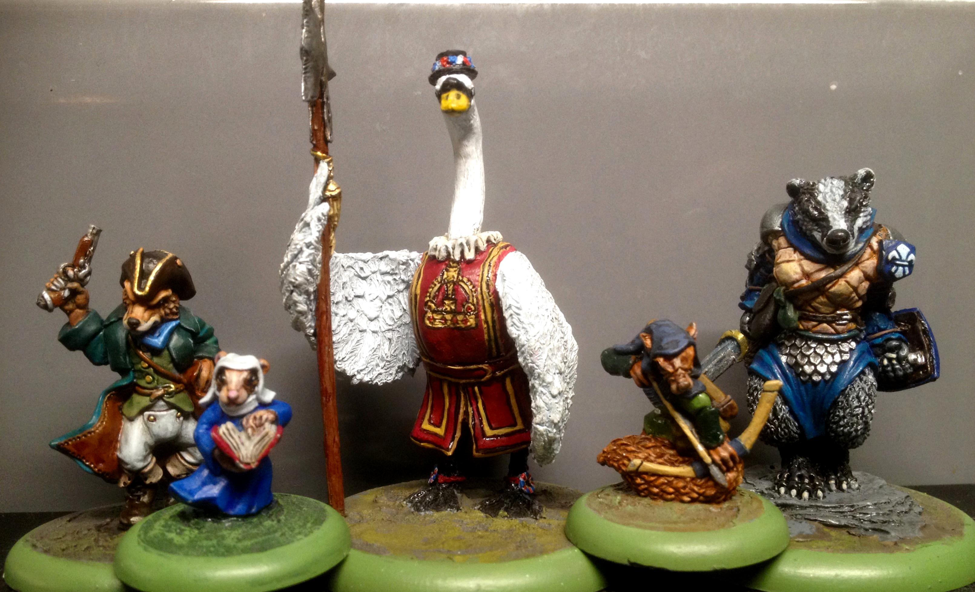 Anthropomorphic Animals, Anthropomorphic Animals., Beefeater, Furry, Greenstuff, Oathsworn, Sculpting, Swan, Yeoman Guards