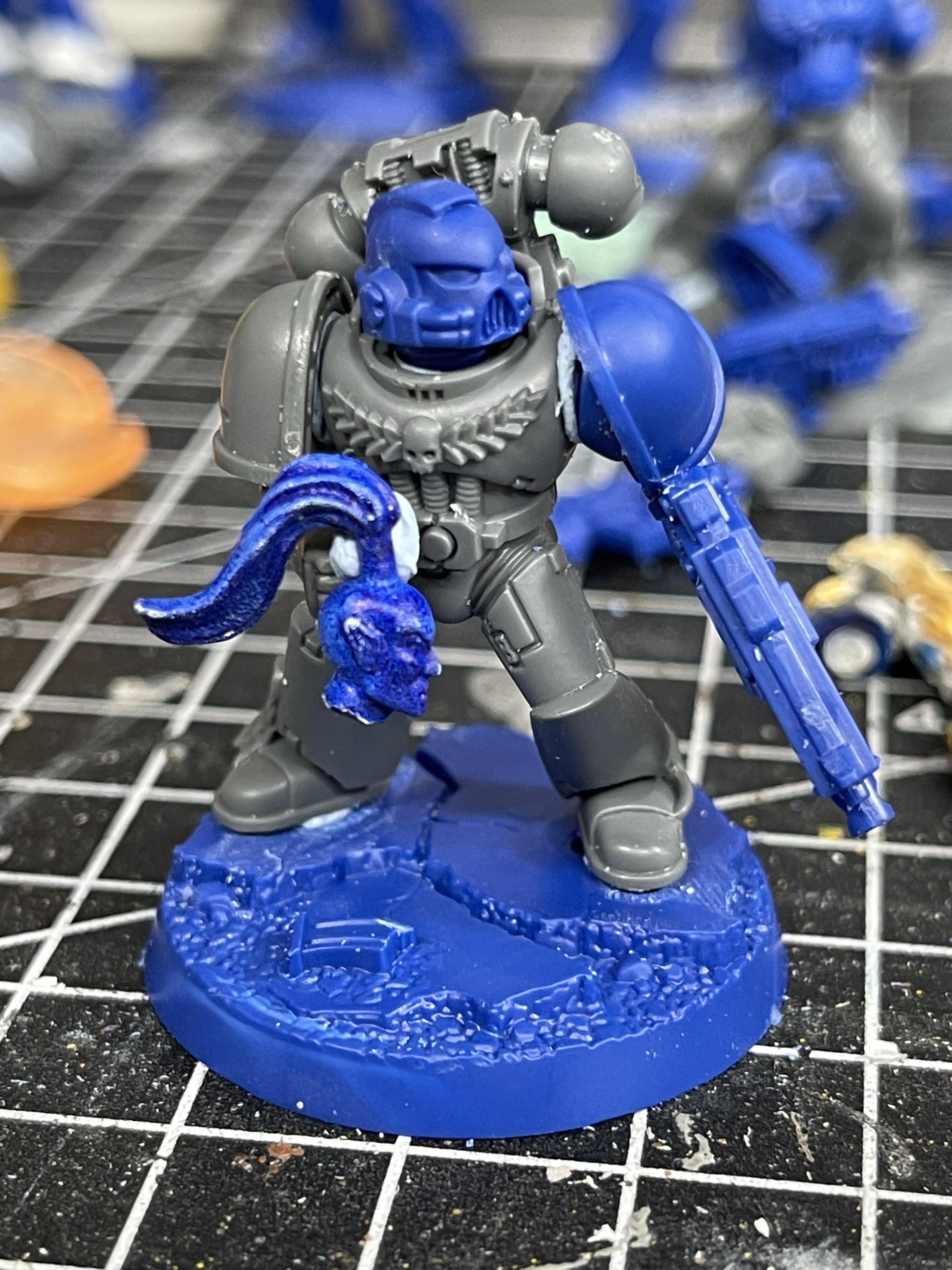 Kitbashes, Series 1, Space Marine Heroes, Space Marines, Tactical Squad, Void Panthers, War Hammer 40k, Work In Progress