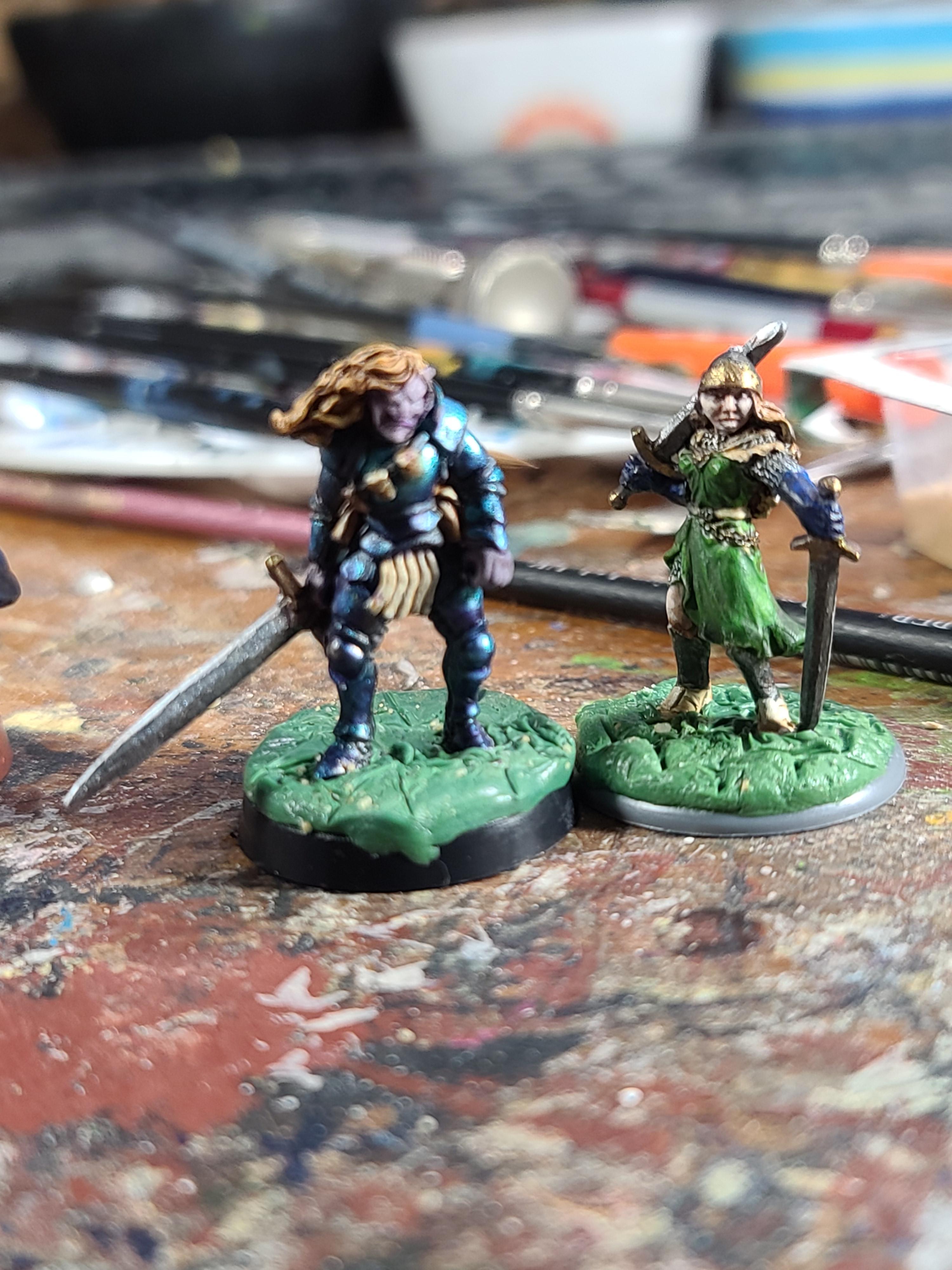 Adventurers, Dungeons And Dragons, Female, Grenadier Miniatures, Human, Oathsworn Miniatures, Troll