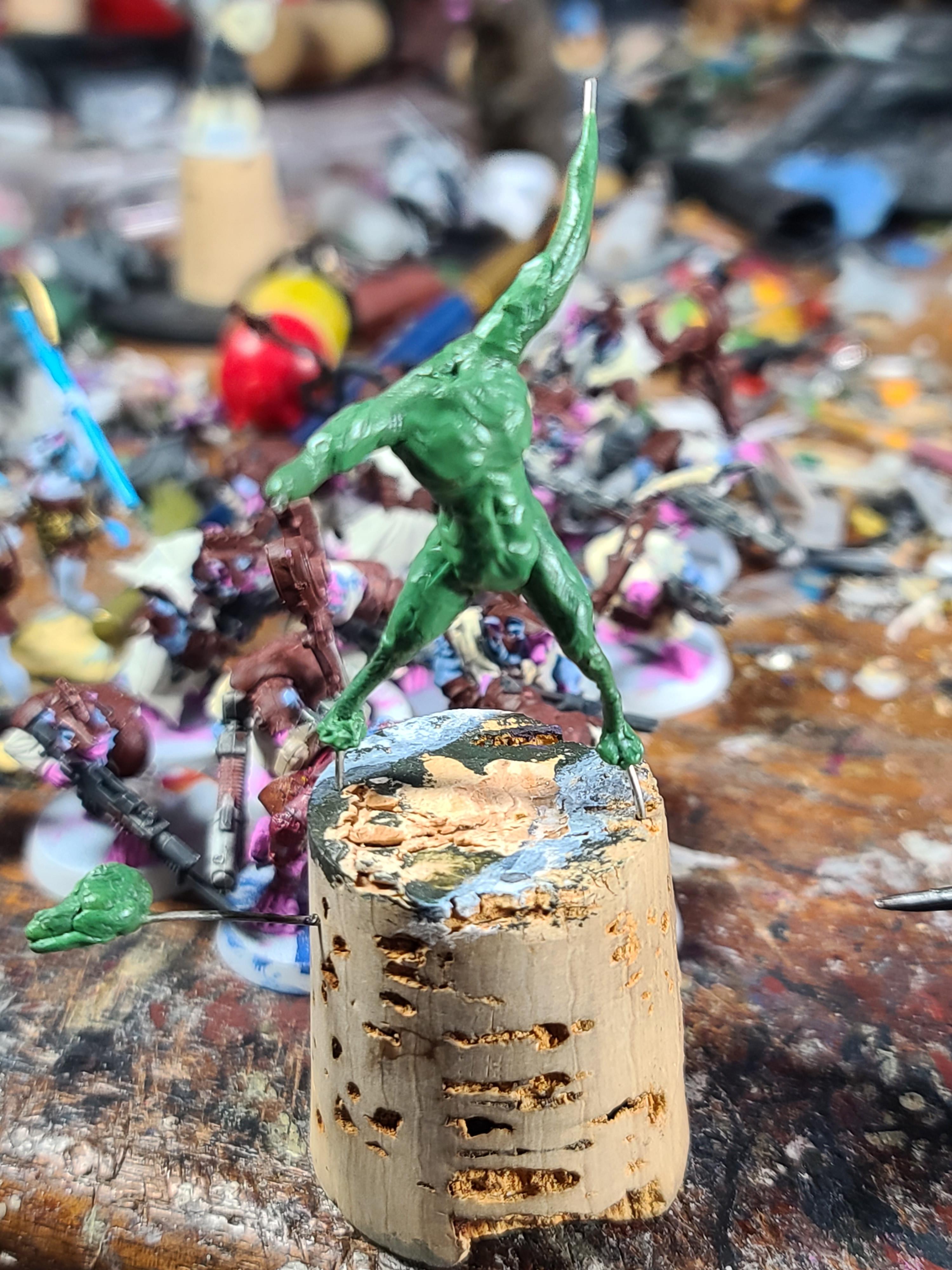 Animal Adventurer, Bara, Furry, Greenstuff, Sculpting, Work In Progress
