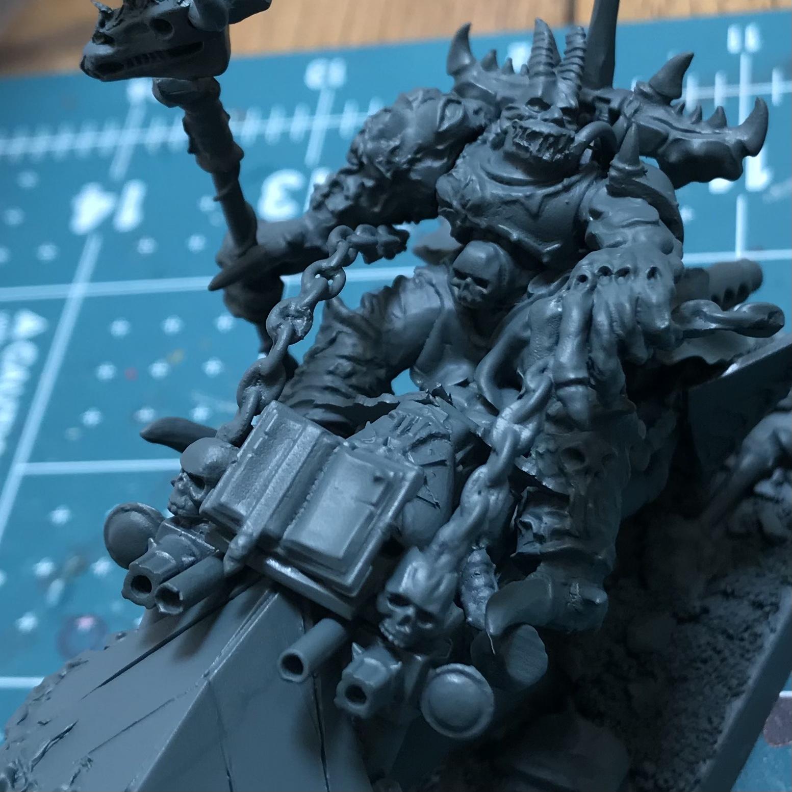 Bike, Conversion, Greenstuff, Iron Warriors, Kitbashed, Legend, Sorcerer