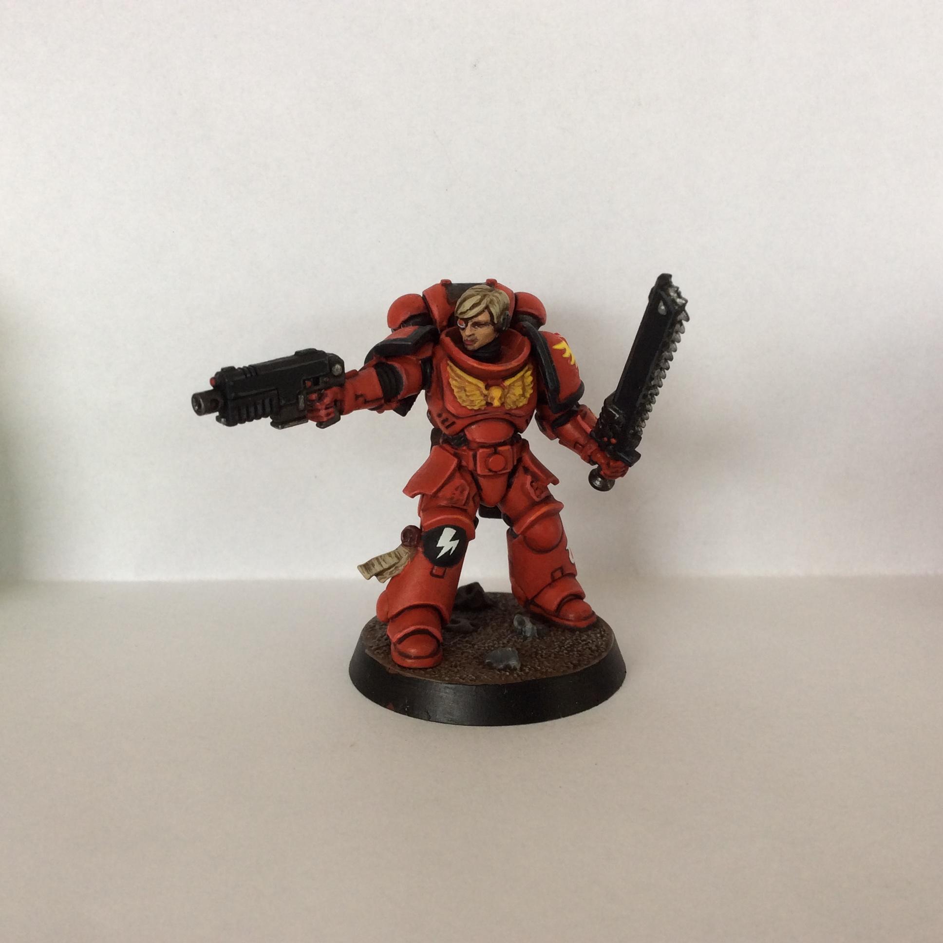 Adeptus Astartes, Blood Angels, Female, Primaris, Space Marines, Statuesque Miniatures, Warhammer 40,000